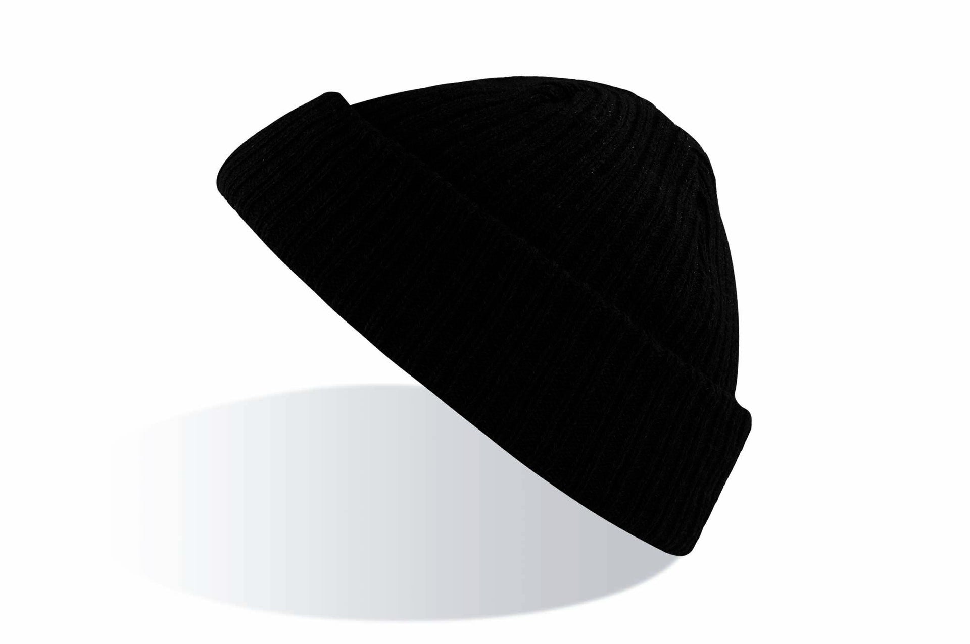 Bonnet Avec Revers - Black Melange