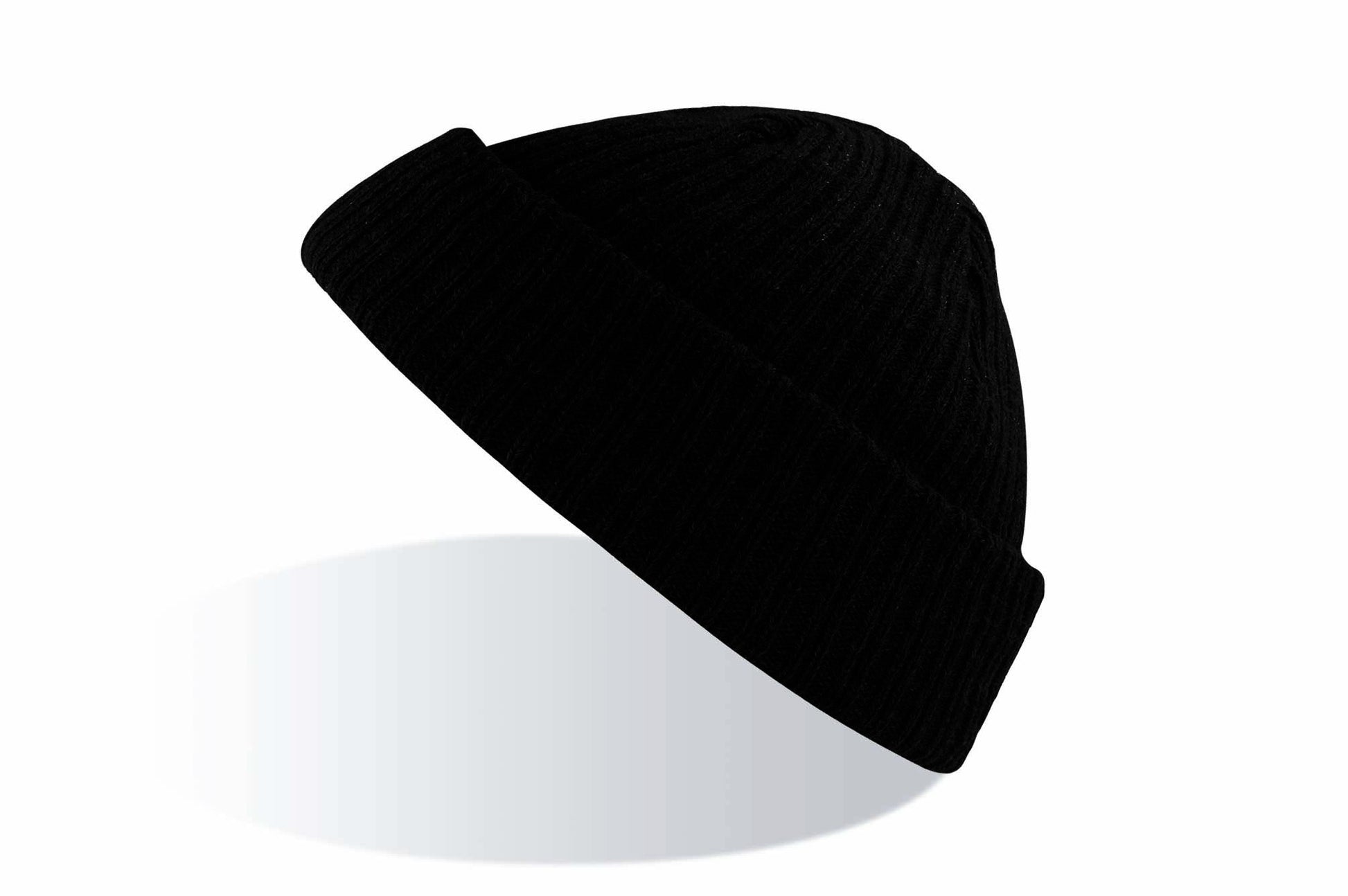 Bonnet Avec Revers - Black Melange