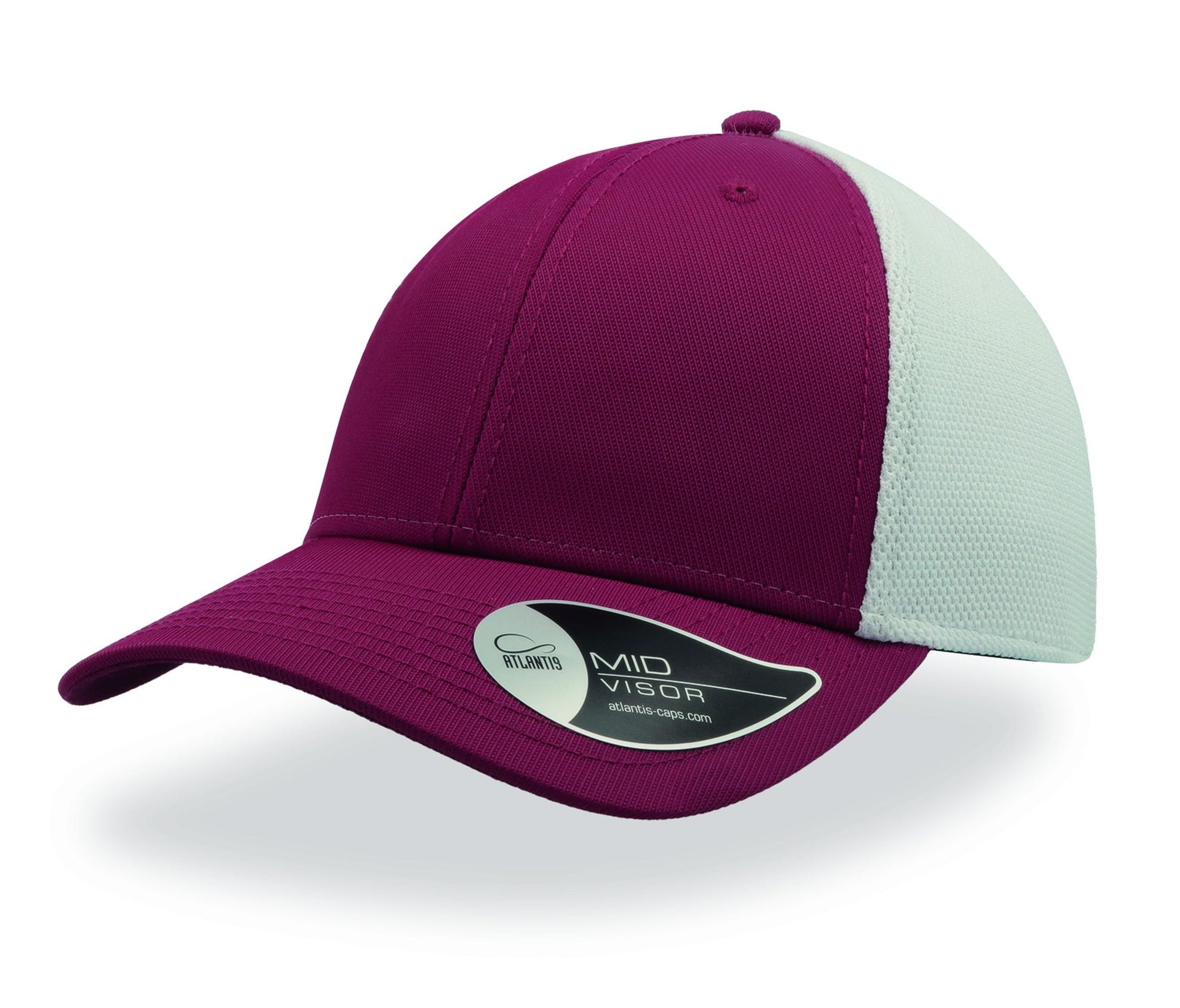 Casquette de Sport - Burgundy/white