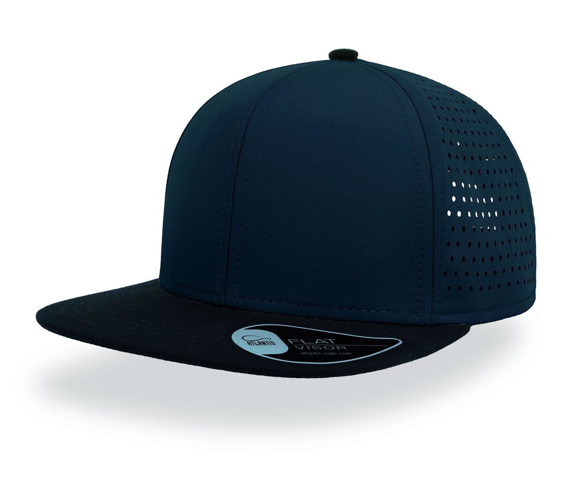 Casquette Visière Plate 6 Pans - Navy/black