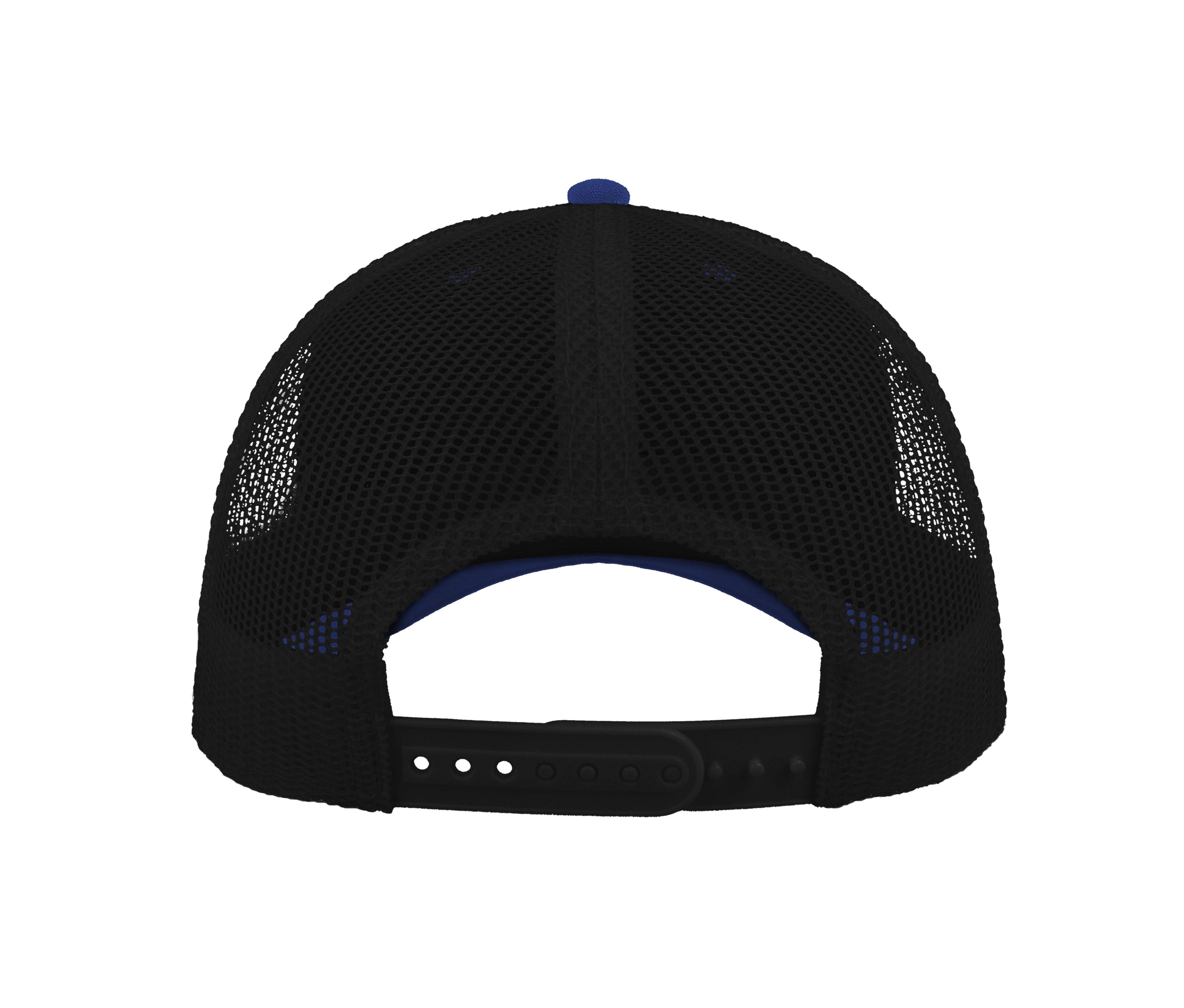 Casquette en Coton et Polyester Recyclé - Royal/black