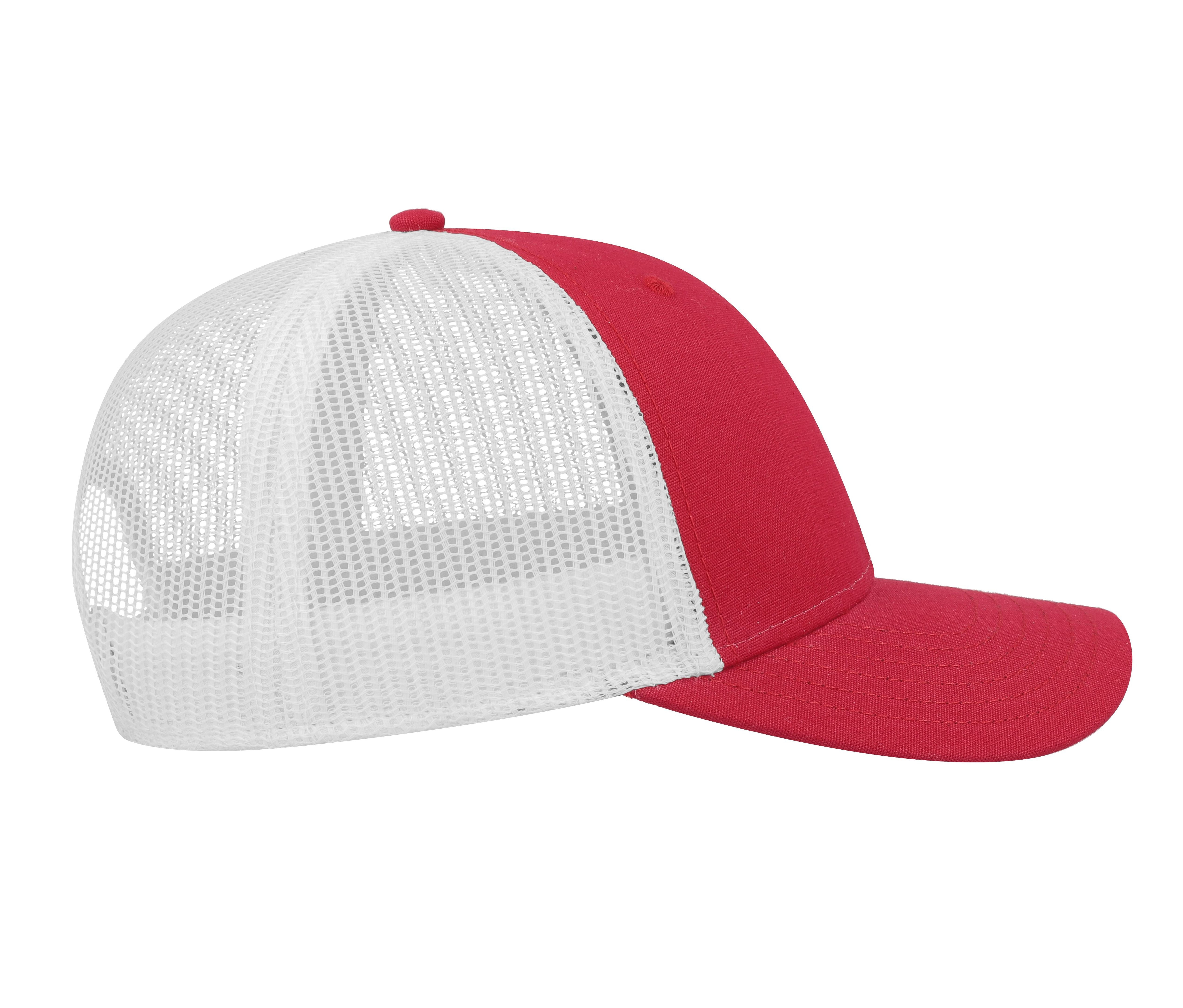 Casquette en Coton et Polyester Recyclé - Red/white