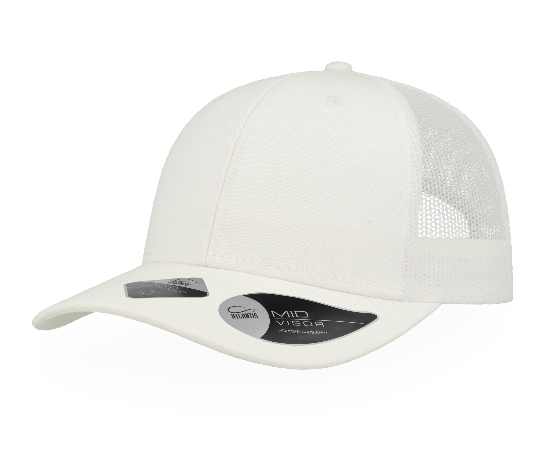 Casquette en Coton et Polyester Recyclé - White/white