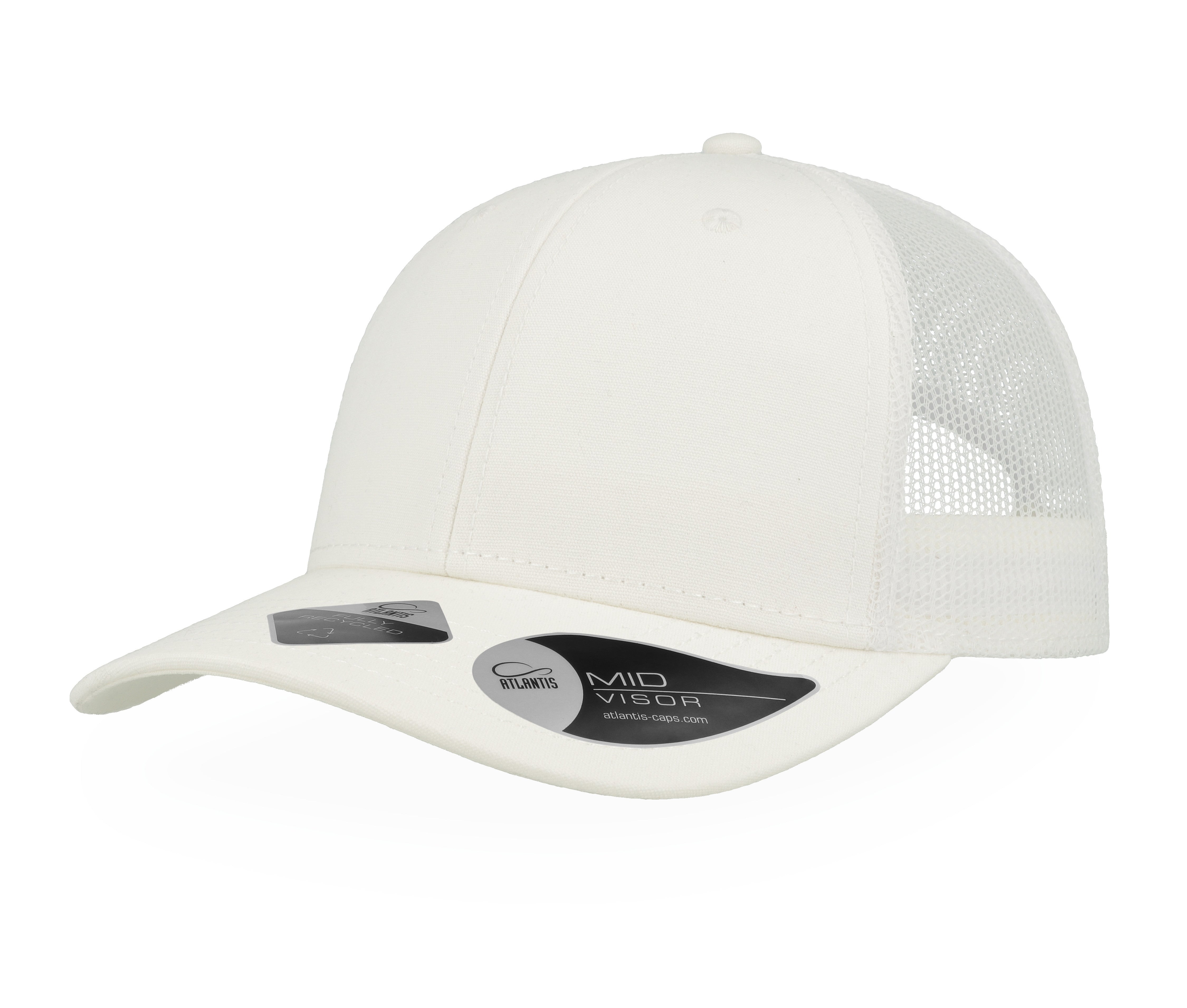 Casquette en Coton et Polyester Recyclé - White/white