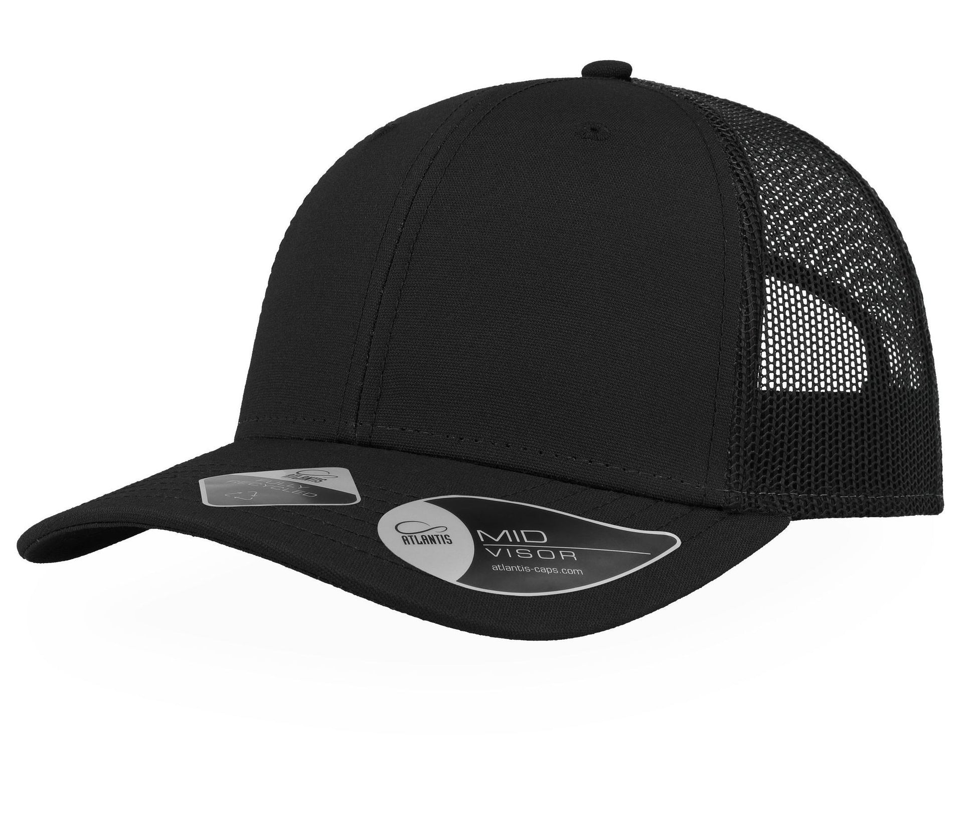 Casquette en Coton et Polyester Recyclé - Black/black
