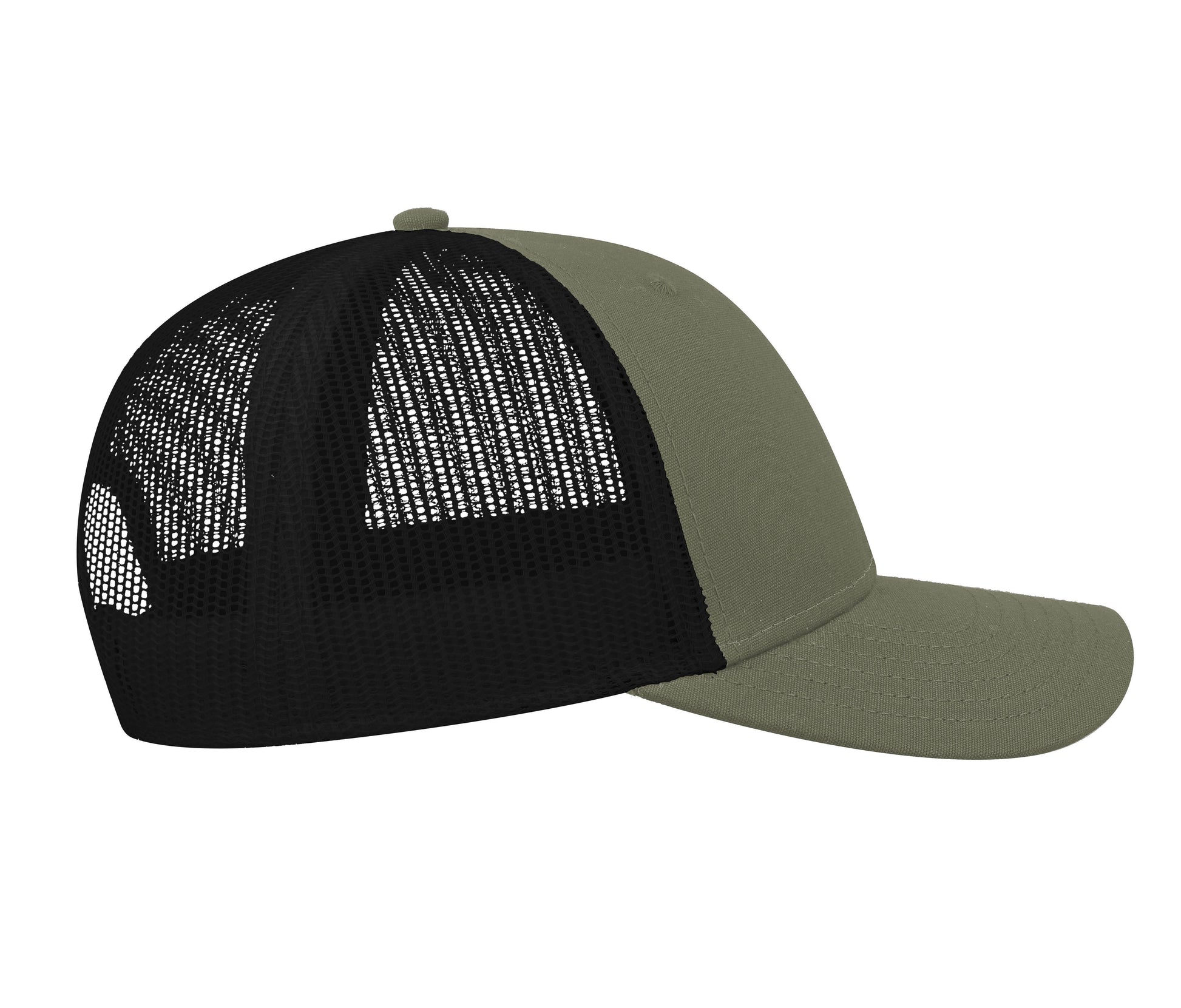 Casquette en Coton et Polyester Recyclé - Olive/black