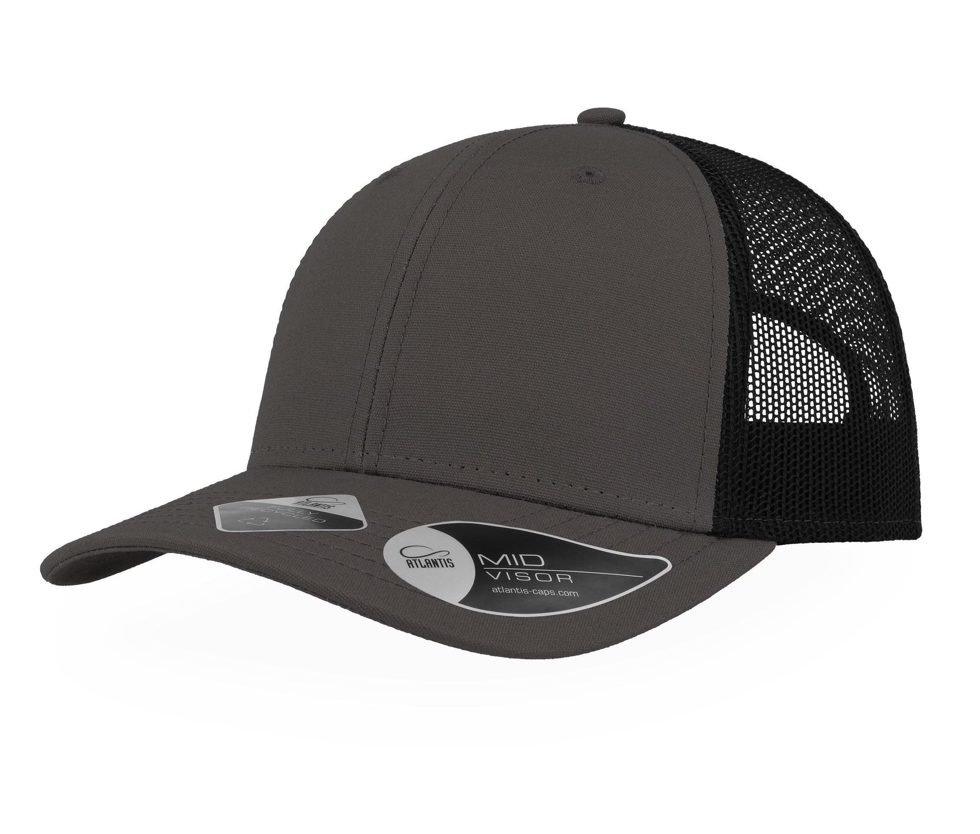 Casquette en Coton et Polyester Recyclé - Dark Grey/black
