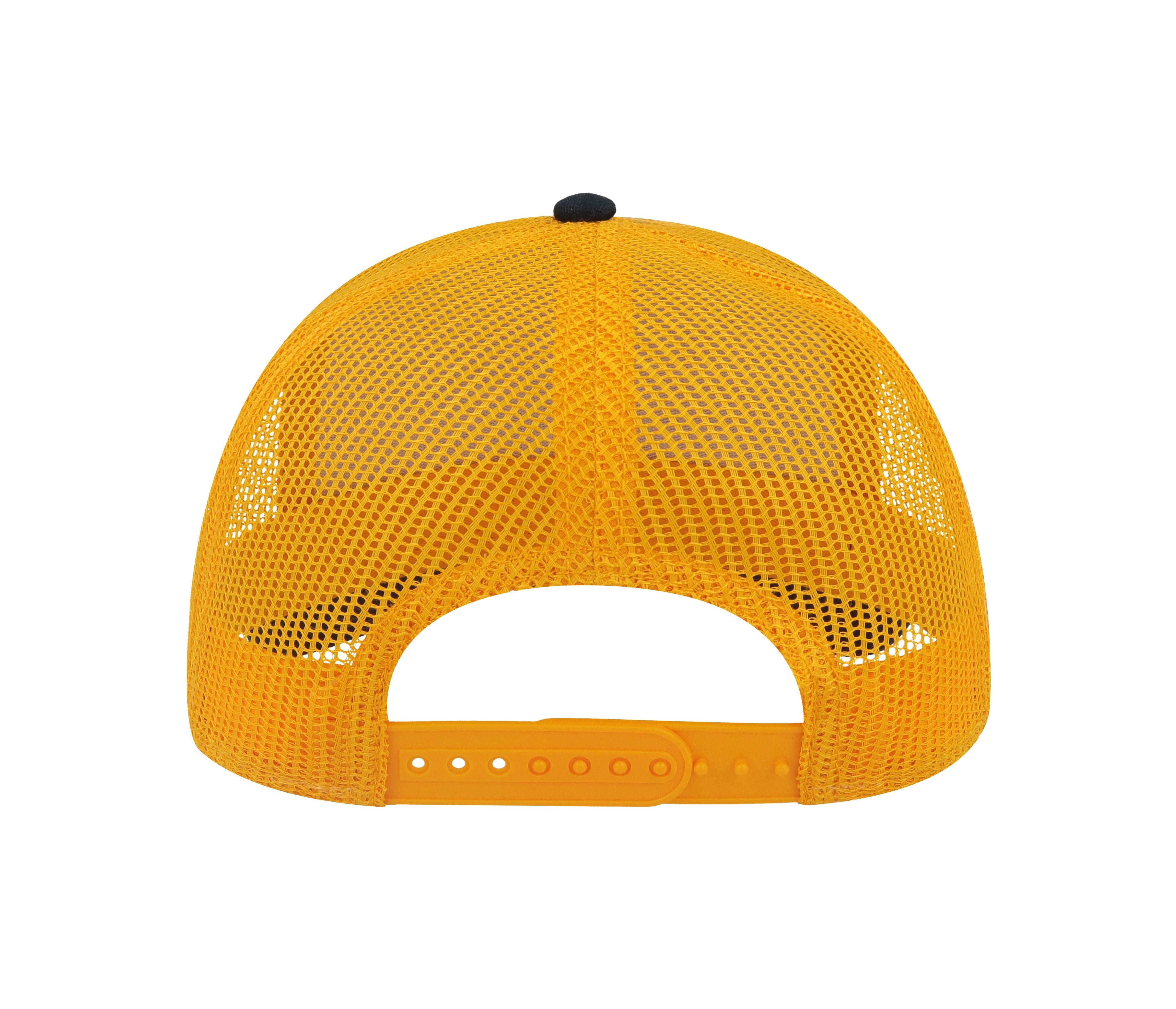 Casquette Rapper en Coton Canvas - Navy/yellow