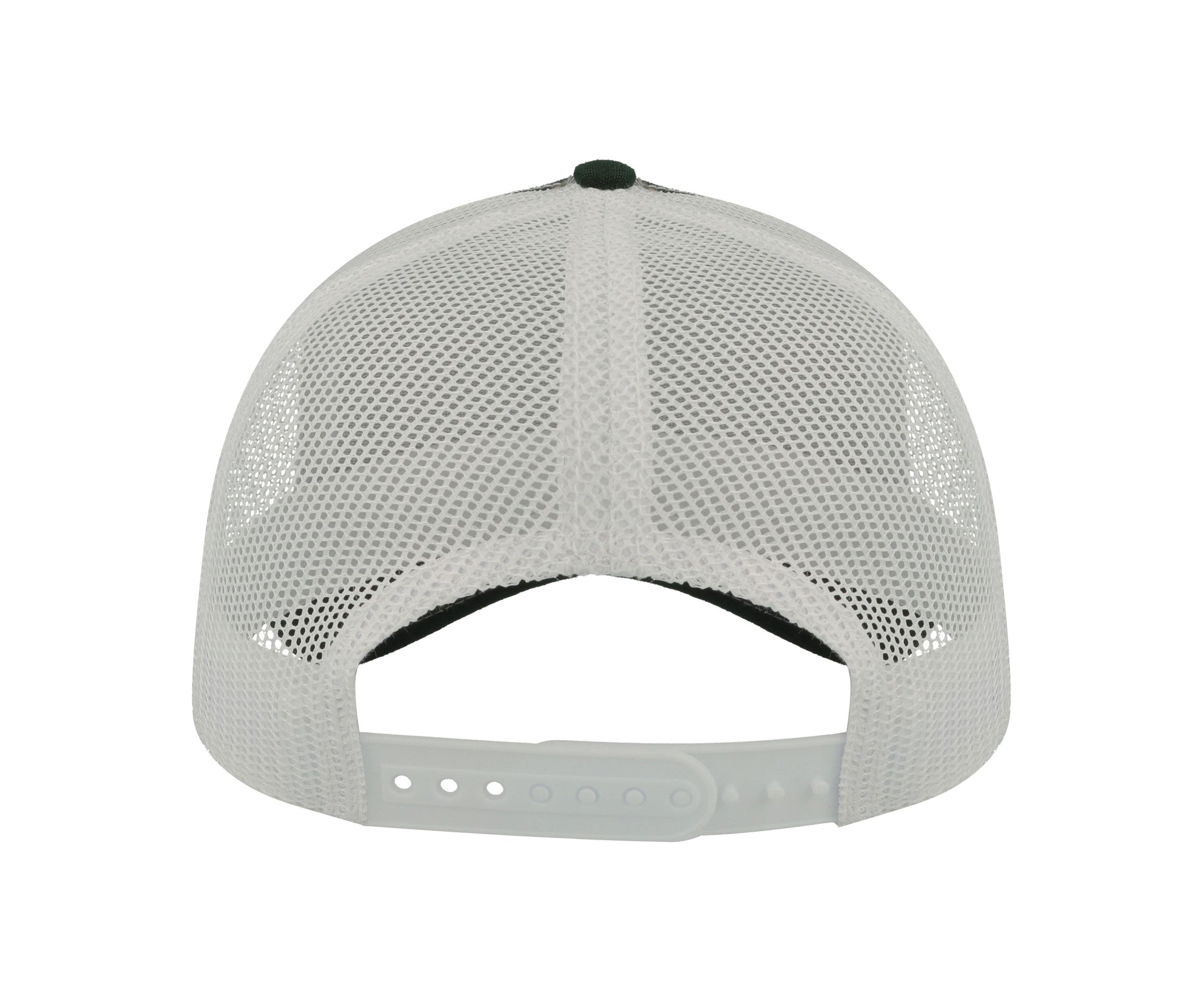Casquette Rapper en Coton Canvas - Bottle Green/white