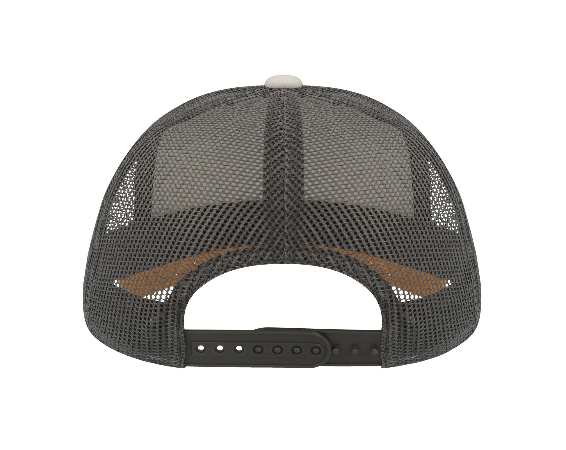 Casquette Rapper en Coton Canvas - White/yellow/dark Grey