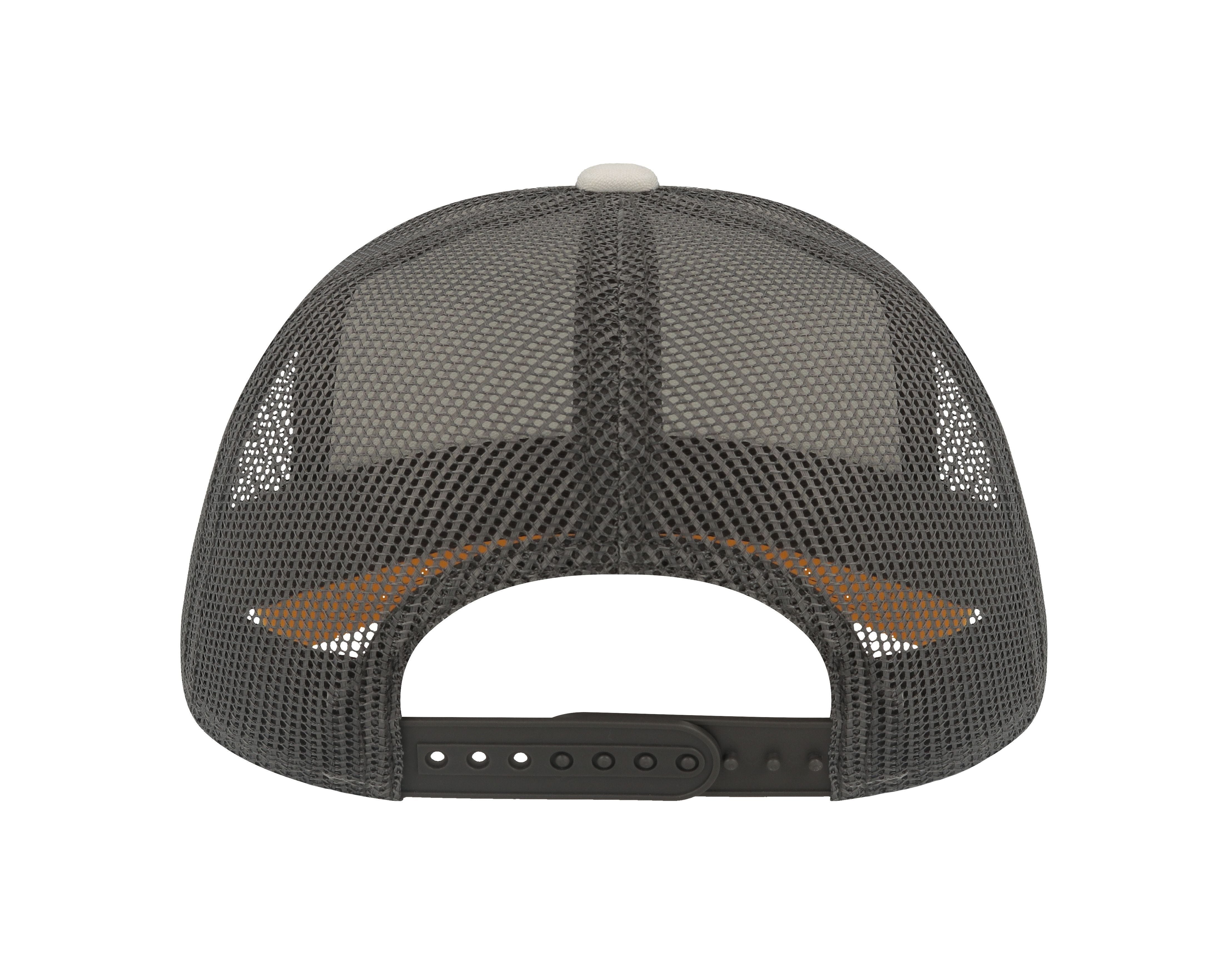 Casquette Rapper en Coton Canvas - White/yellow/dark Grey