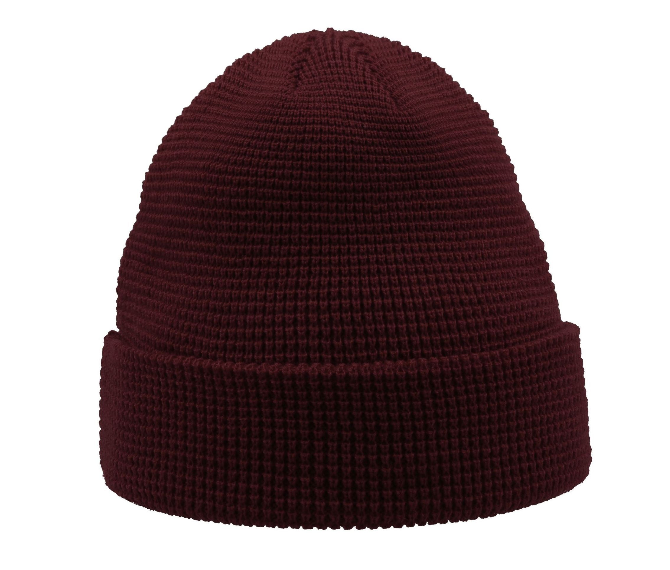 Bonnet Maille Gaufrée - Burgundy