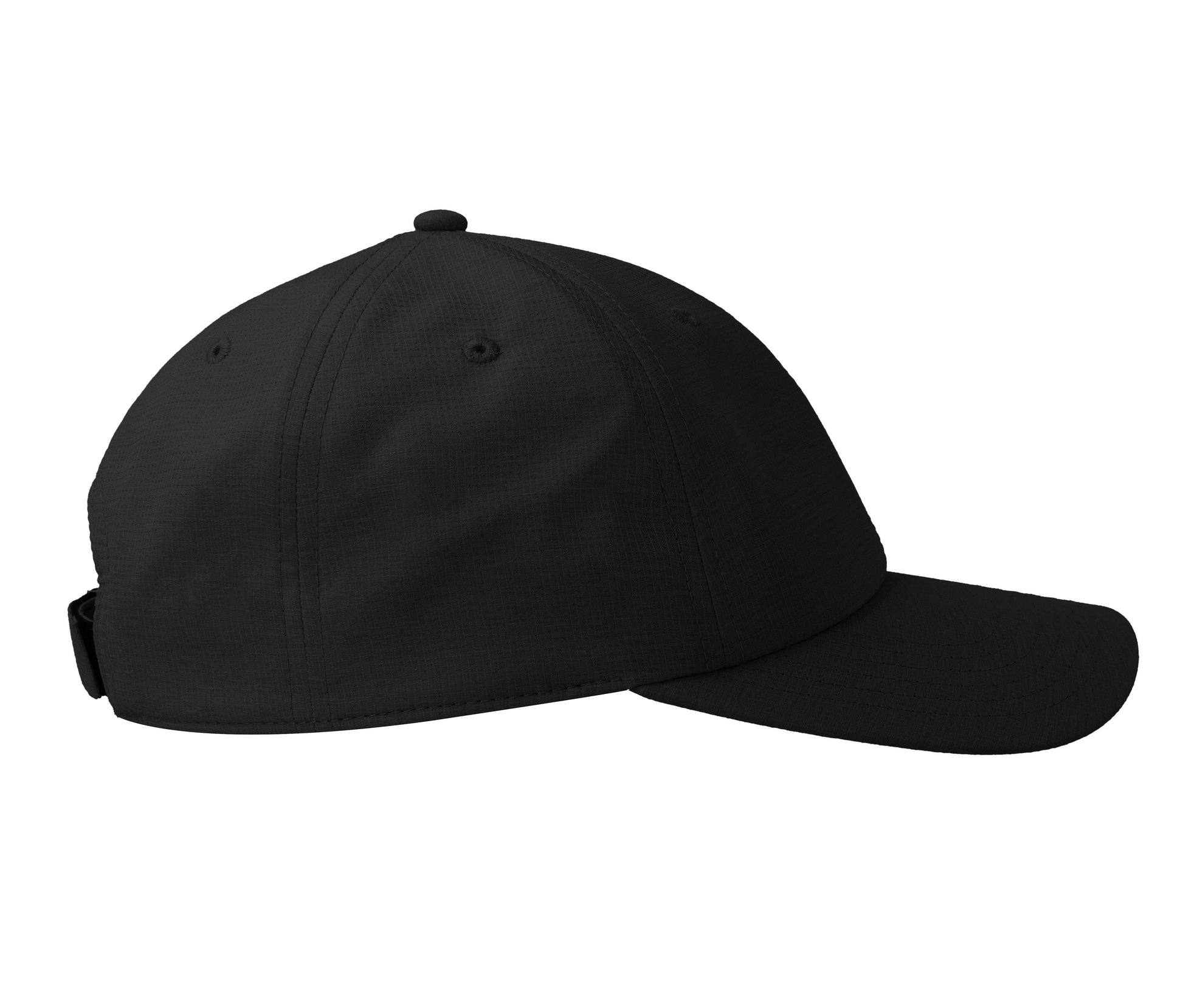 Casquette 6 Pans Mid Visor - Black