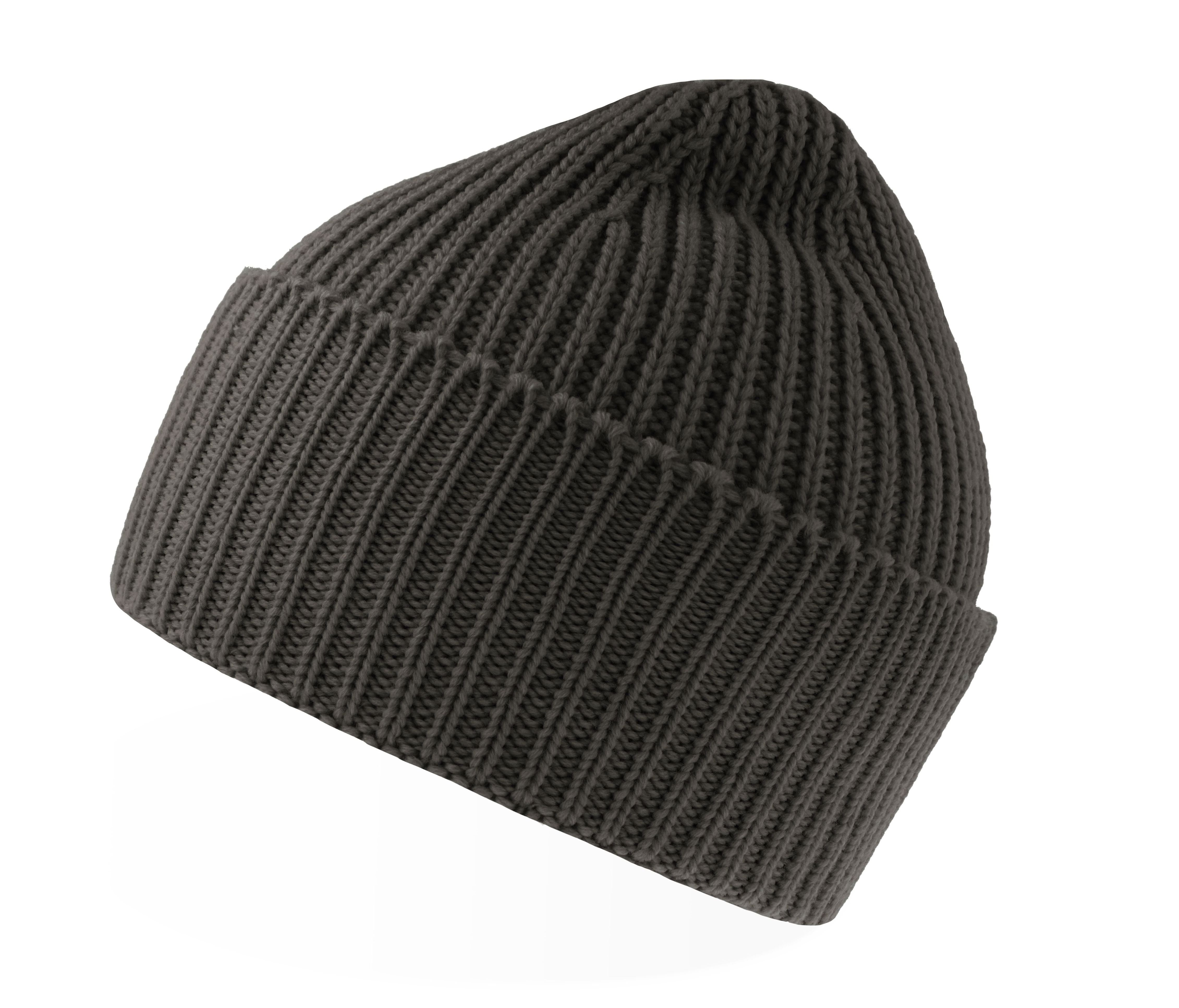 Bonnet en Tricot Épais - Dark Grey Melange