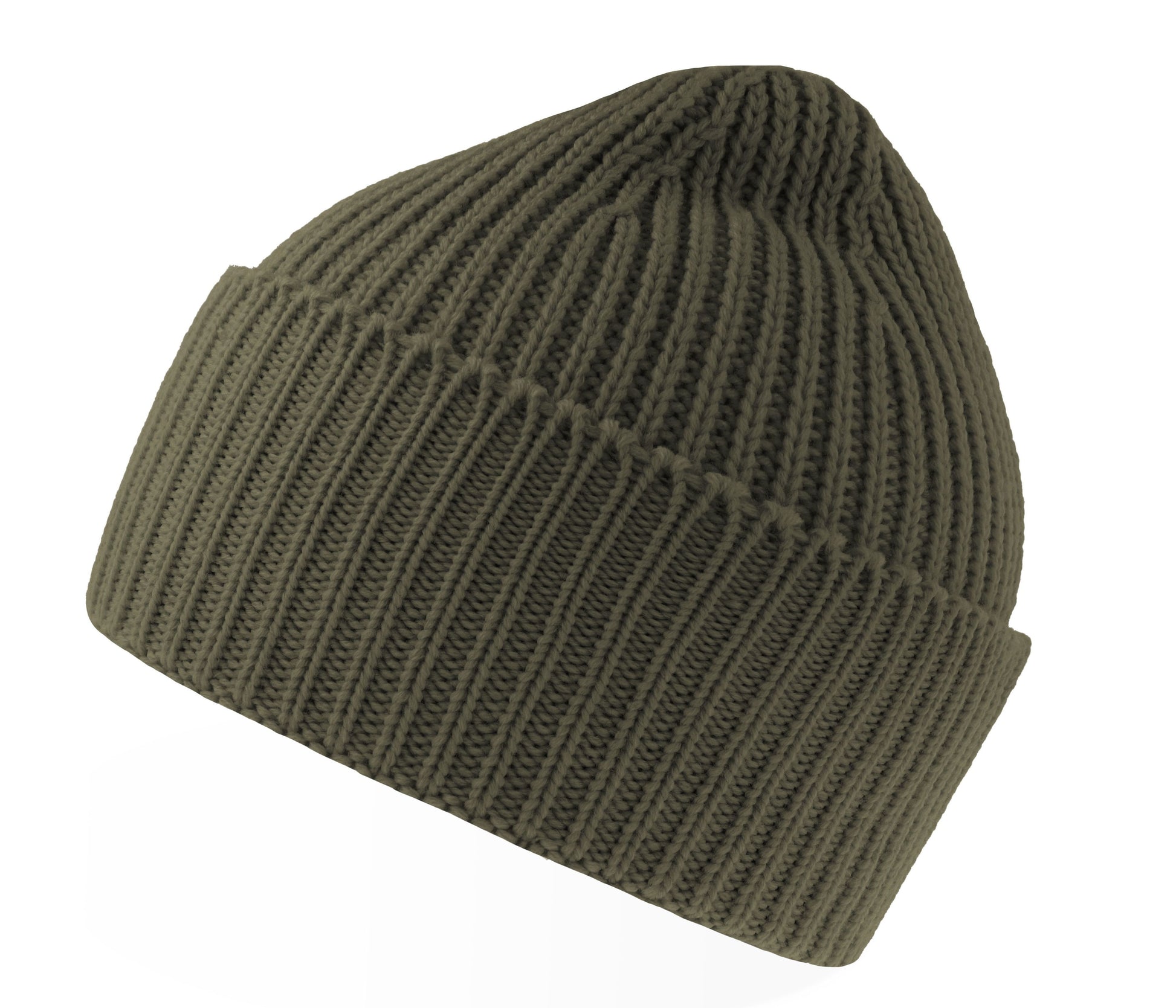 Bonnet en Tricot Épais - Olive