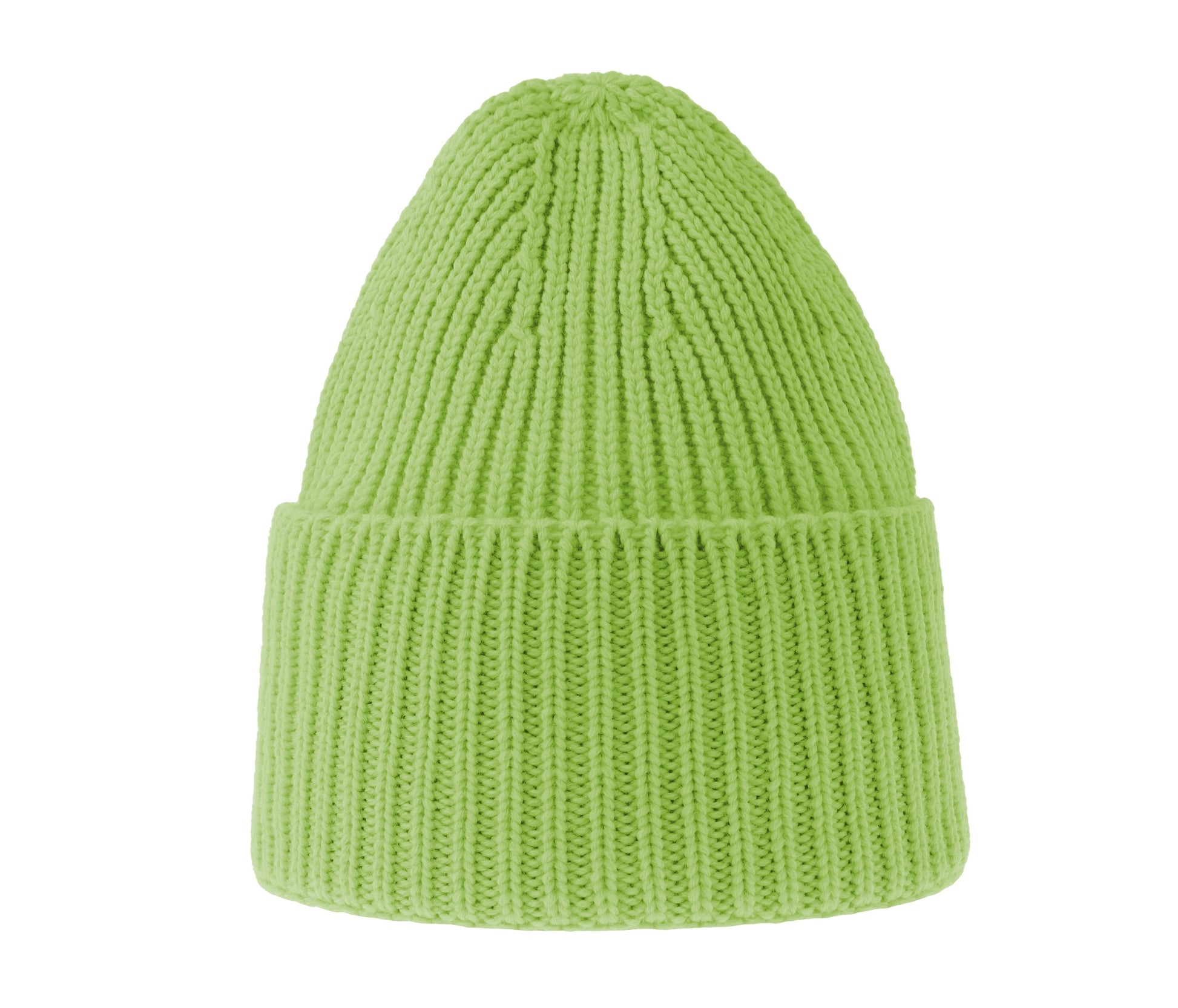 Bonnet en Tricot Épais - Acid Green
