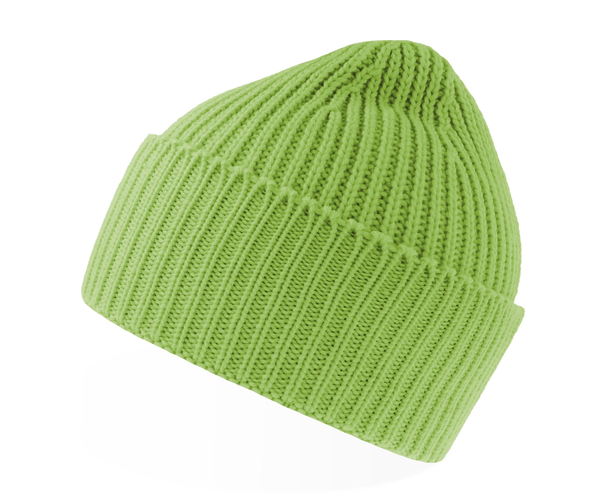 Bonnet en Tricot Épais - Acid Green