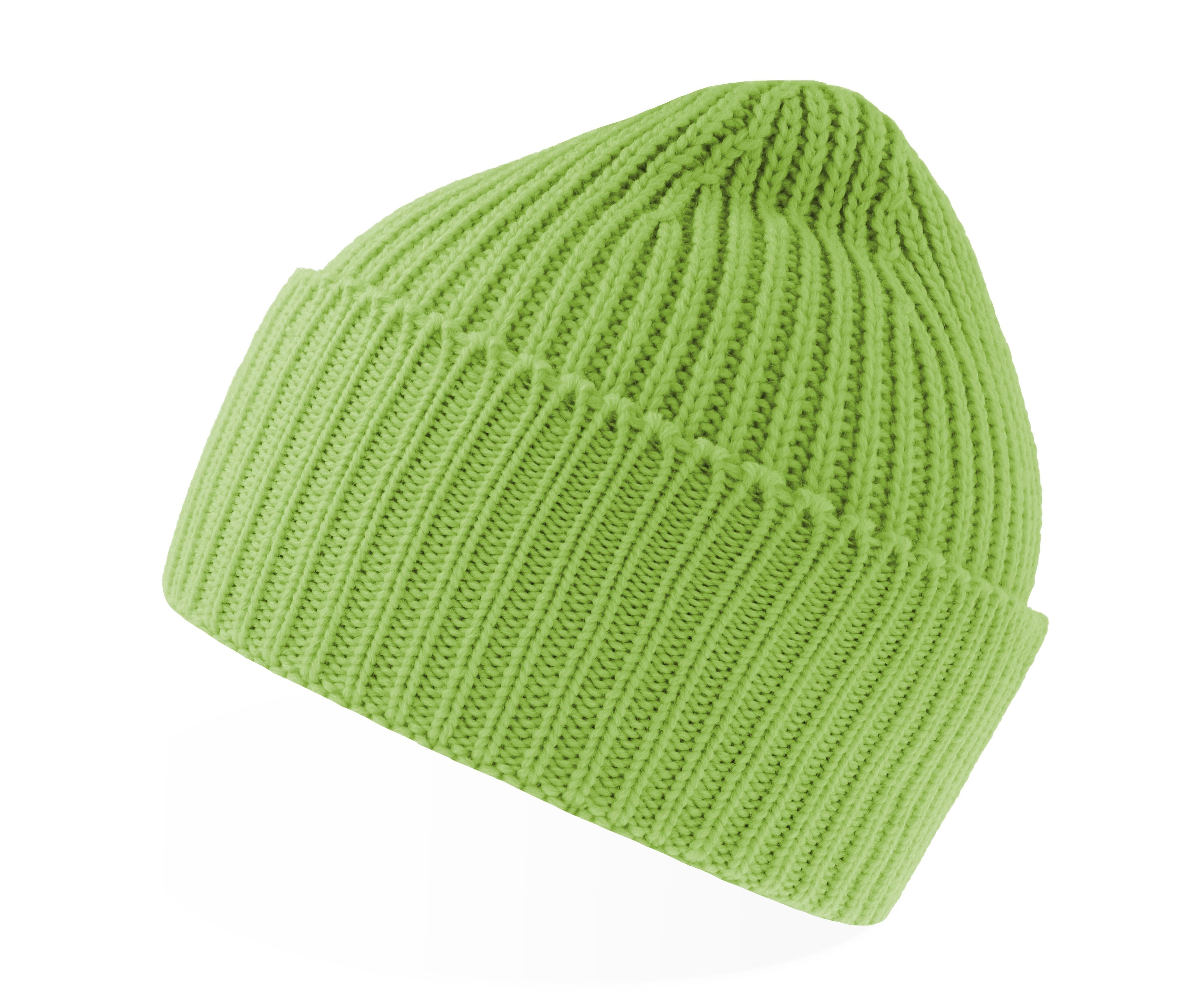 Bonnet en Tricot Épais - Acid Green