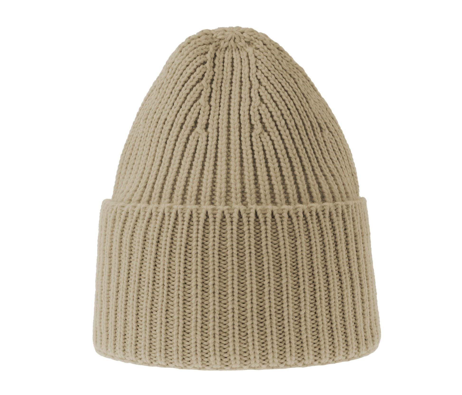 Bonnet en Tricot Épais - Beige
