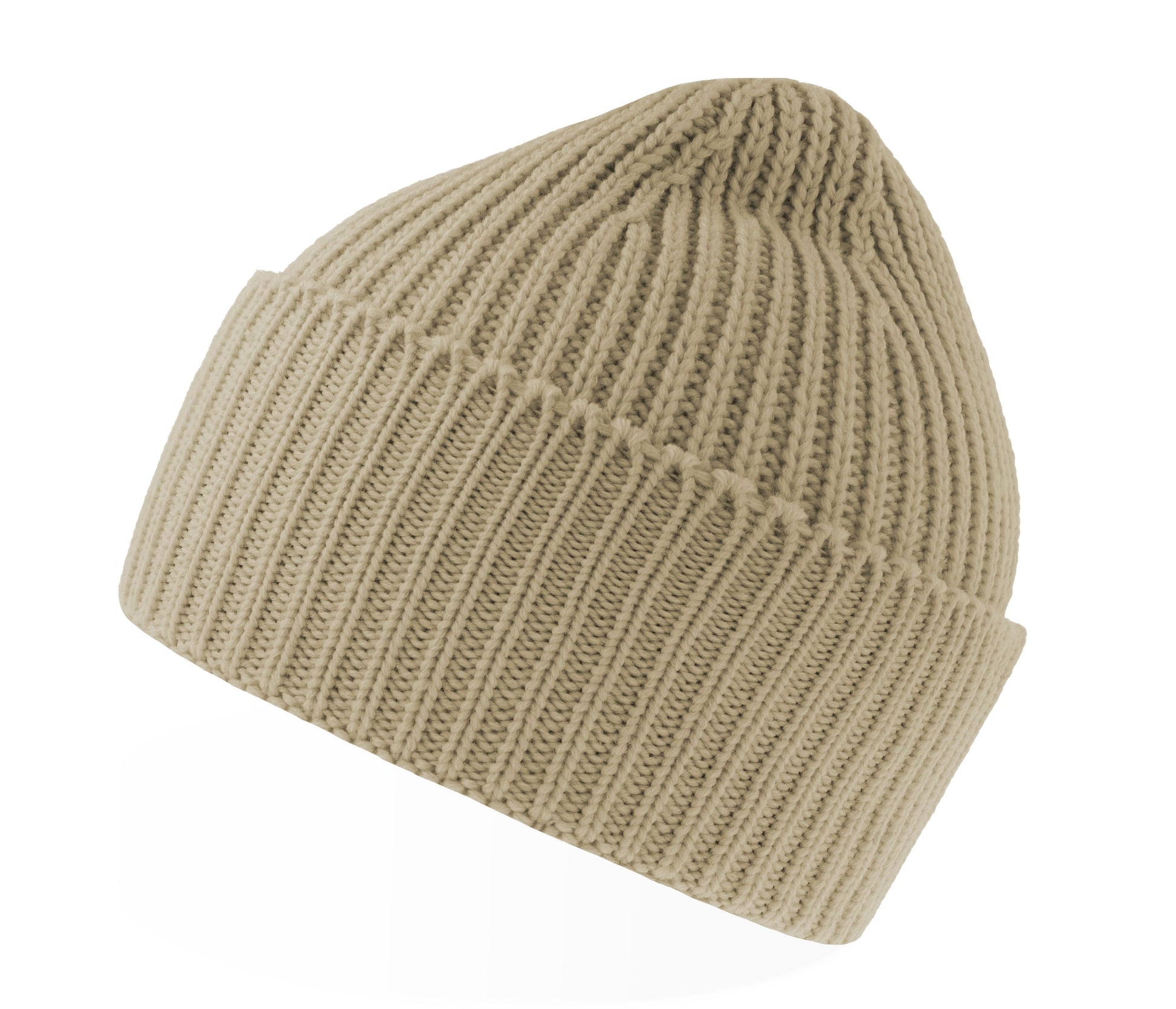 Bonnet en Tricot Épais - Beige
