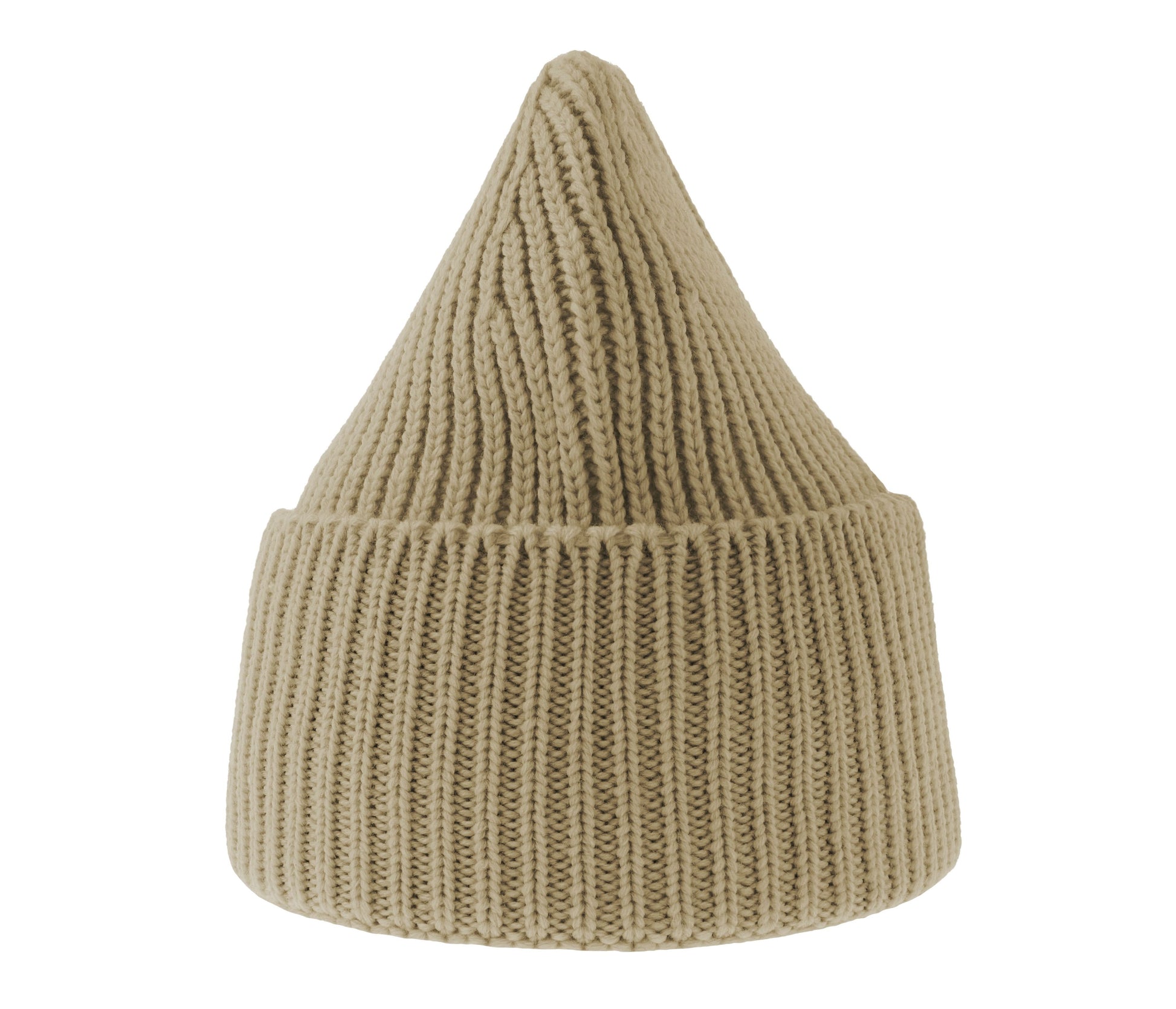 Bonnet en Tricot Épais - Beige