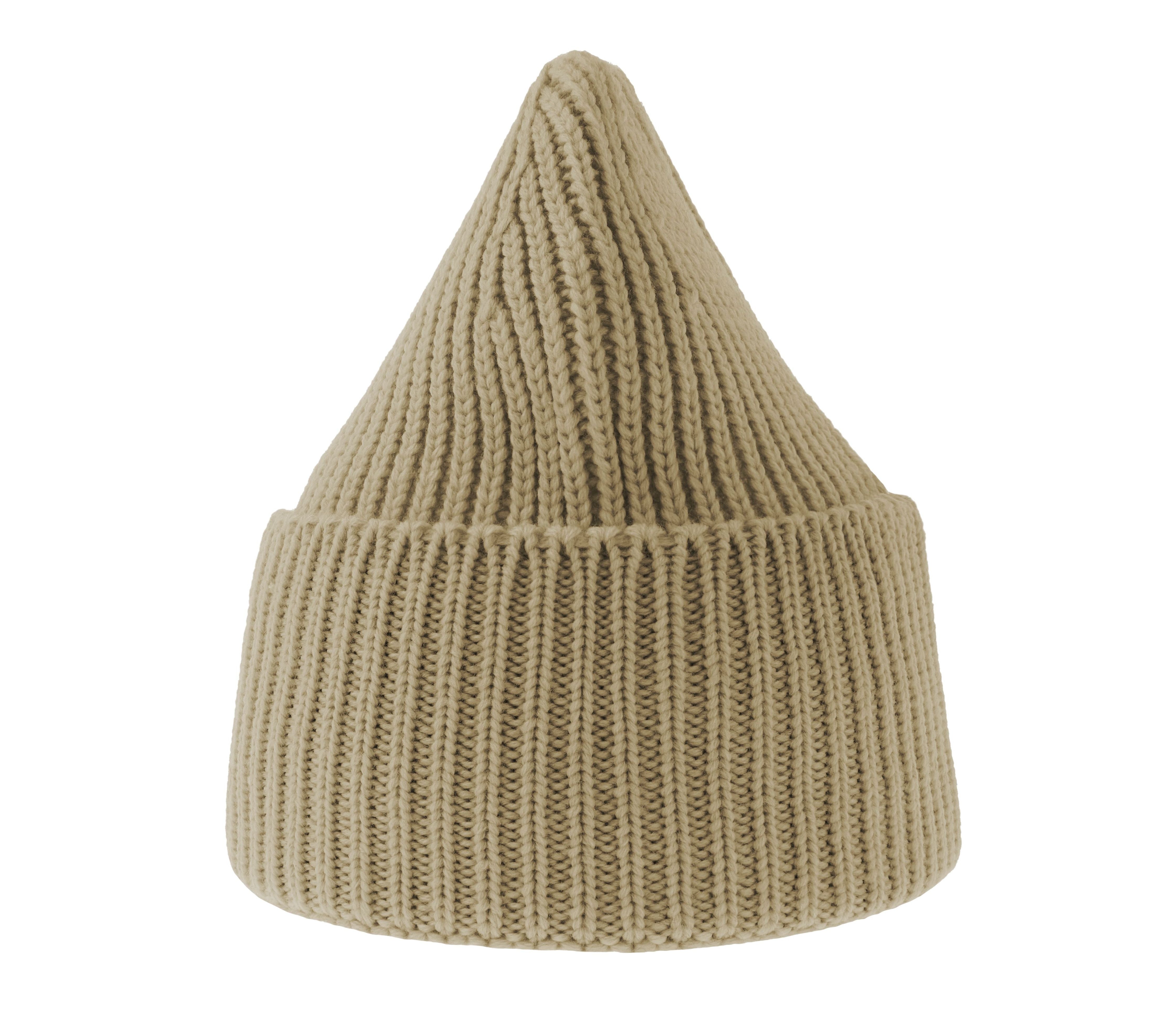 Bonnet en Tricot Épais - Beige