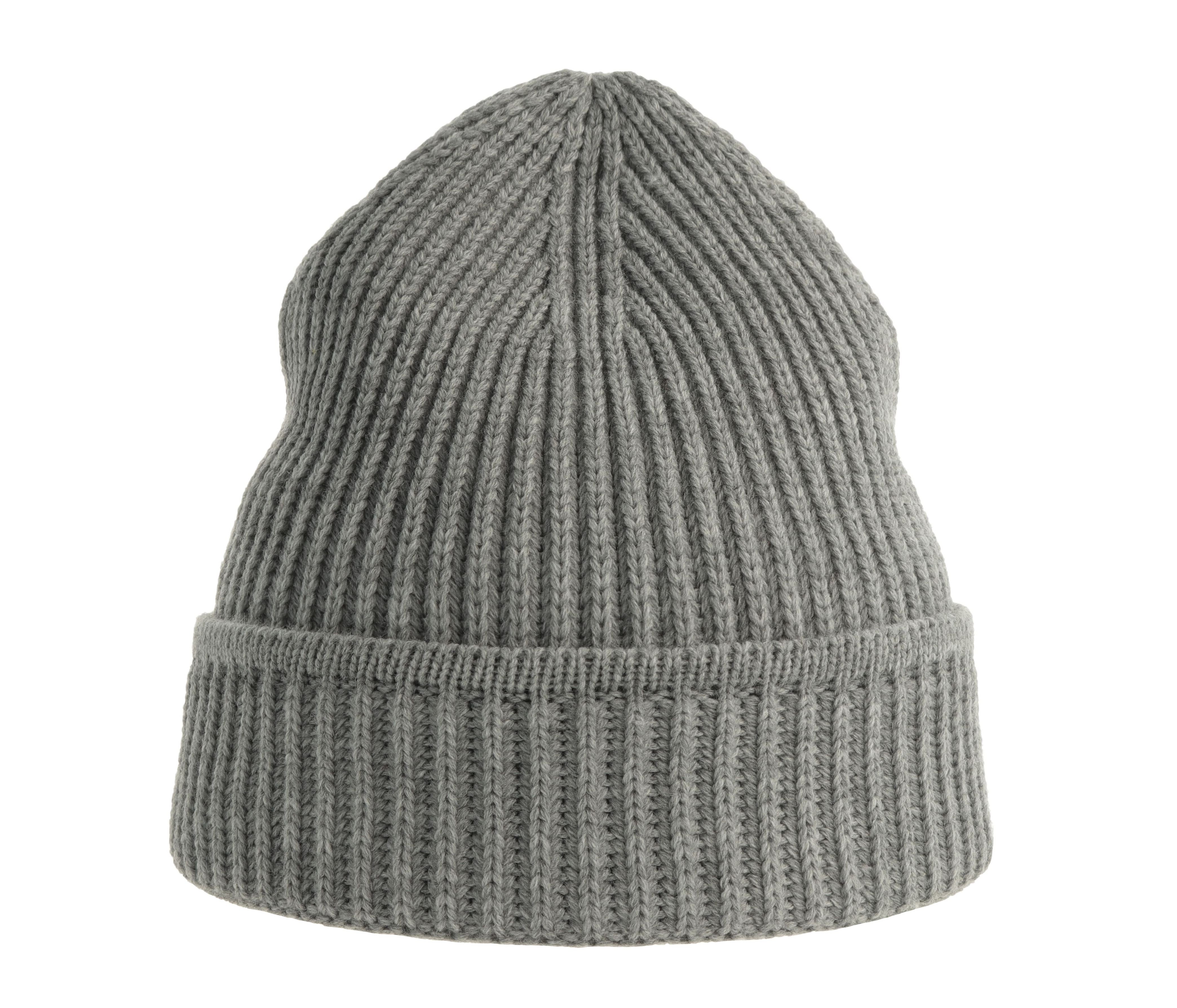 Bonnet en Tricot - Light Grey Melange