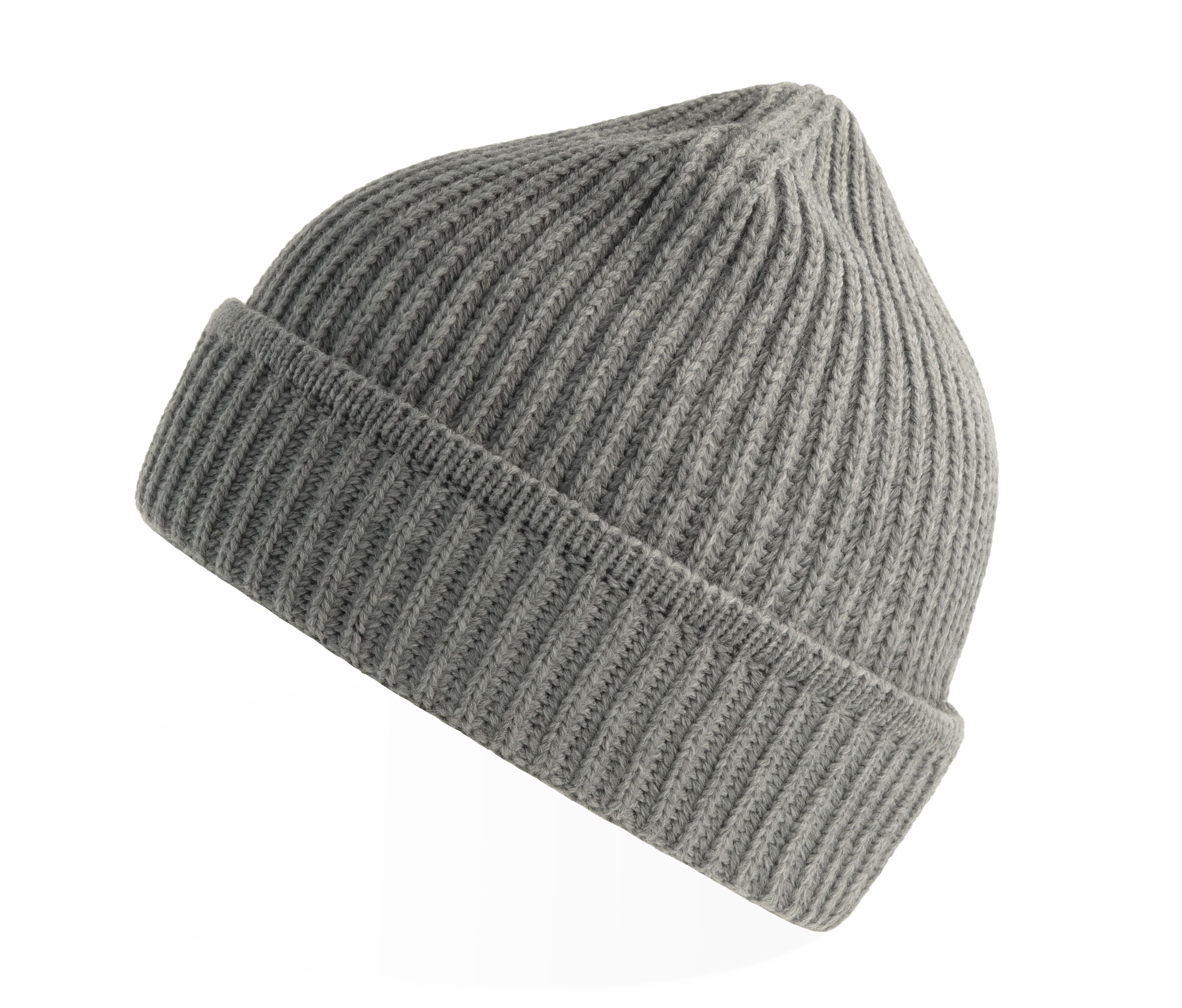 Bonnet en Tricot - Light Grey Melange