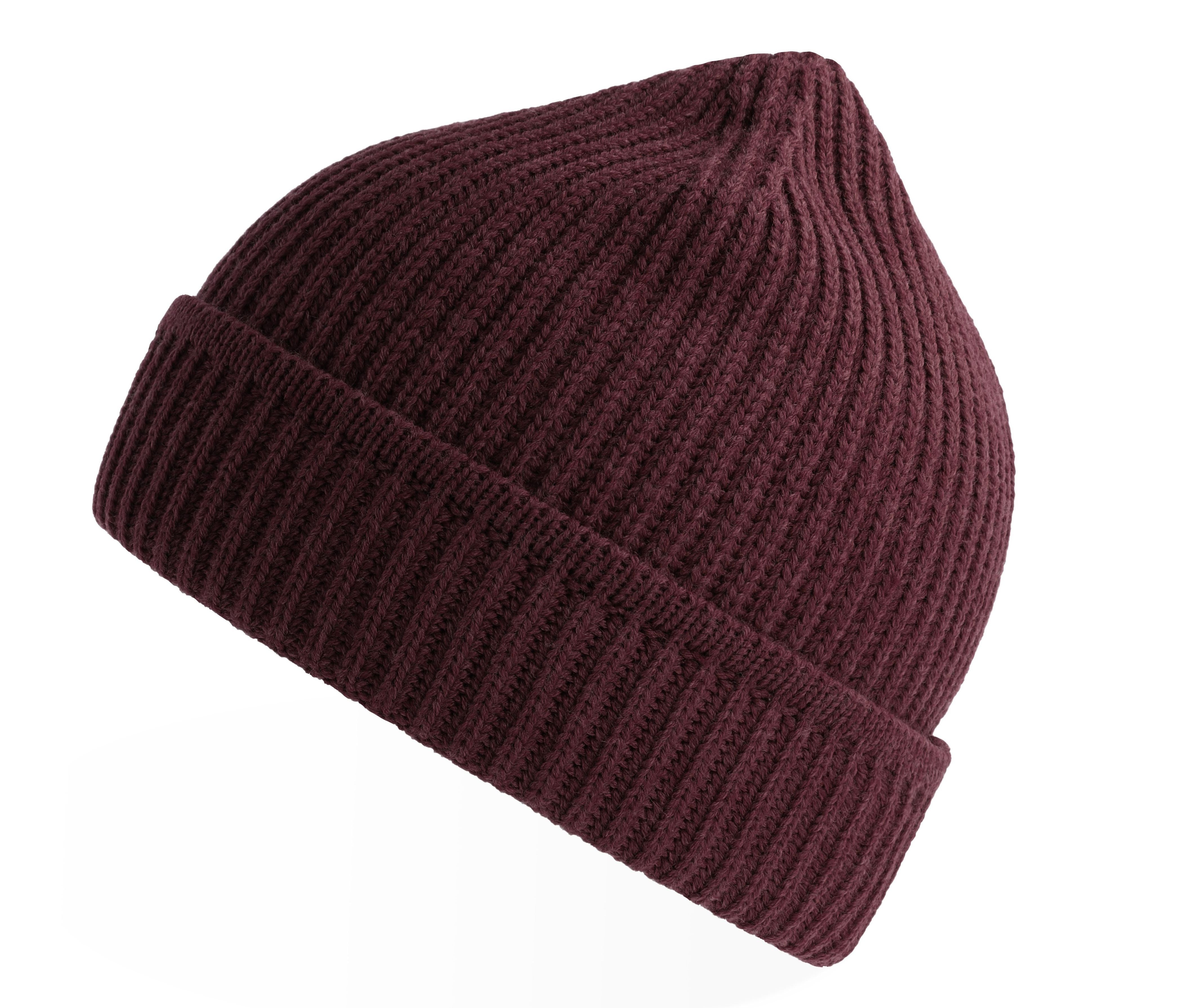 Bonnet en Tricot - Burgundy Melange