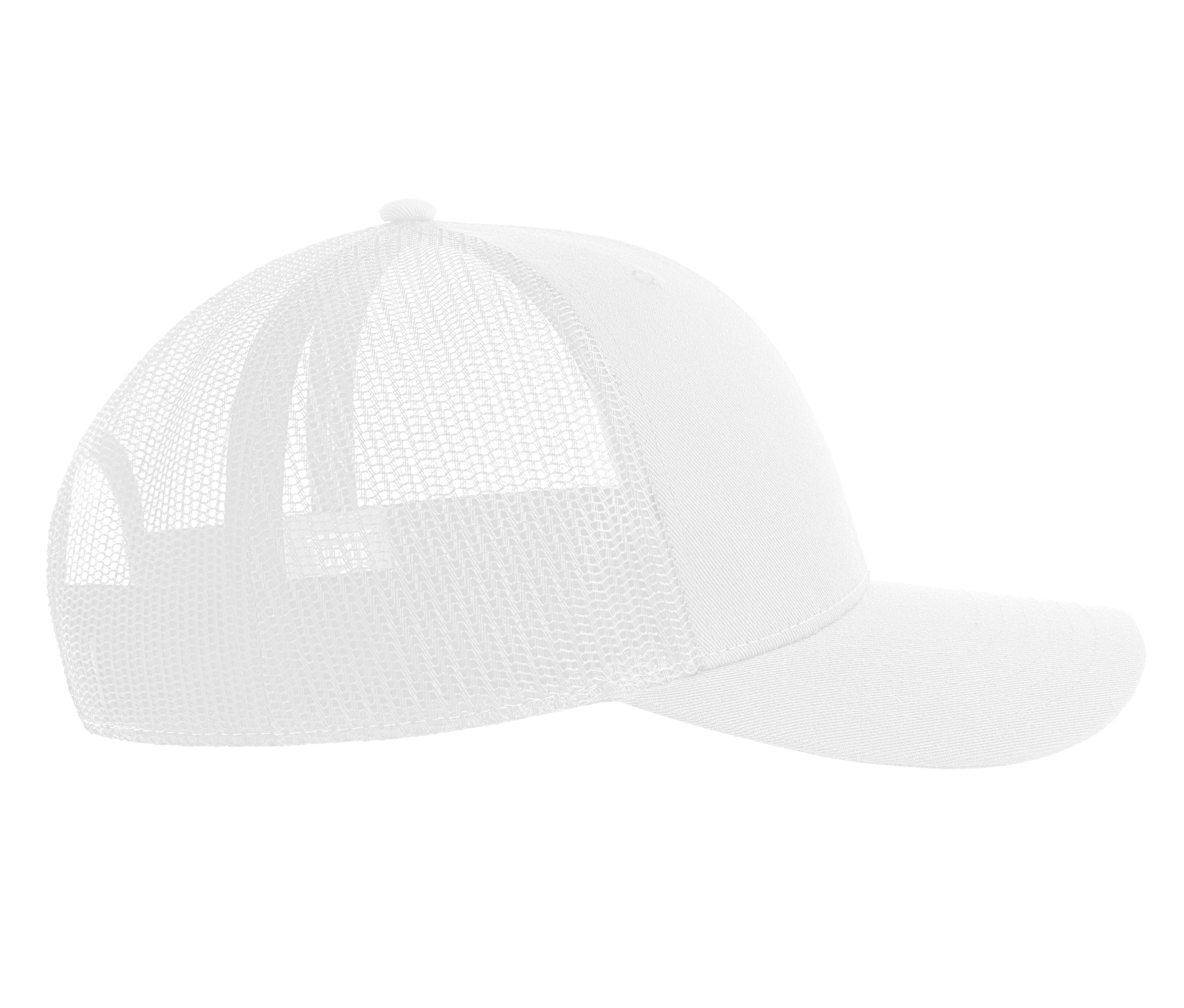 Casquette Trucker 6 Pans - White / White