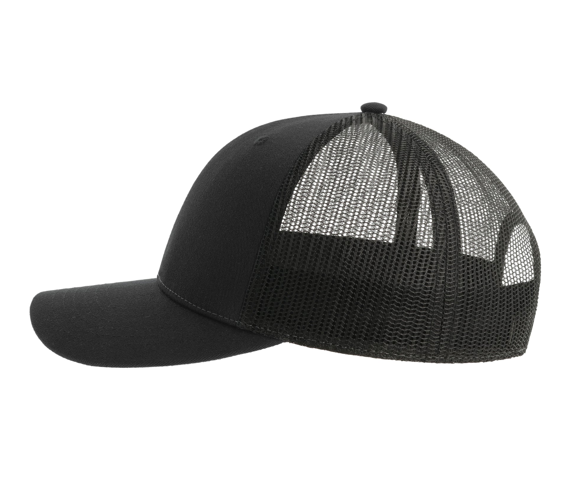 Casquette Trucker 6 Pans - Black / Black