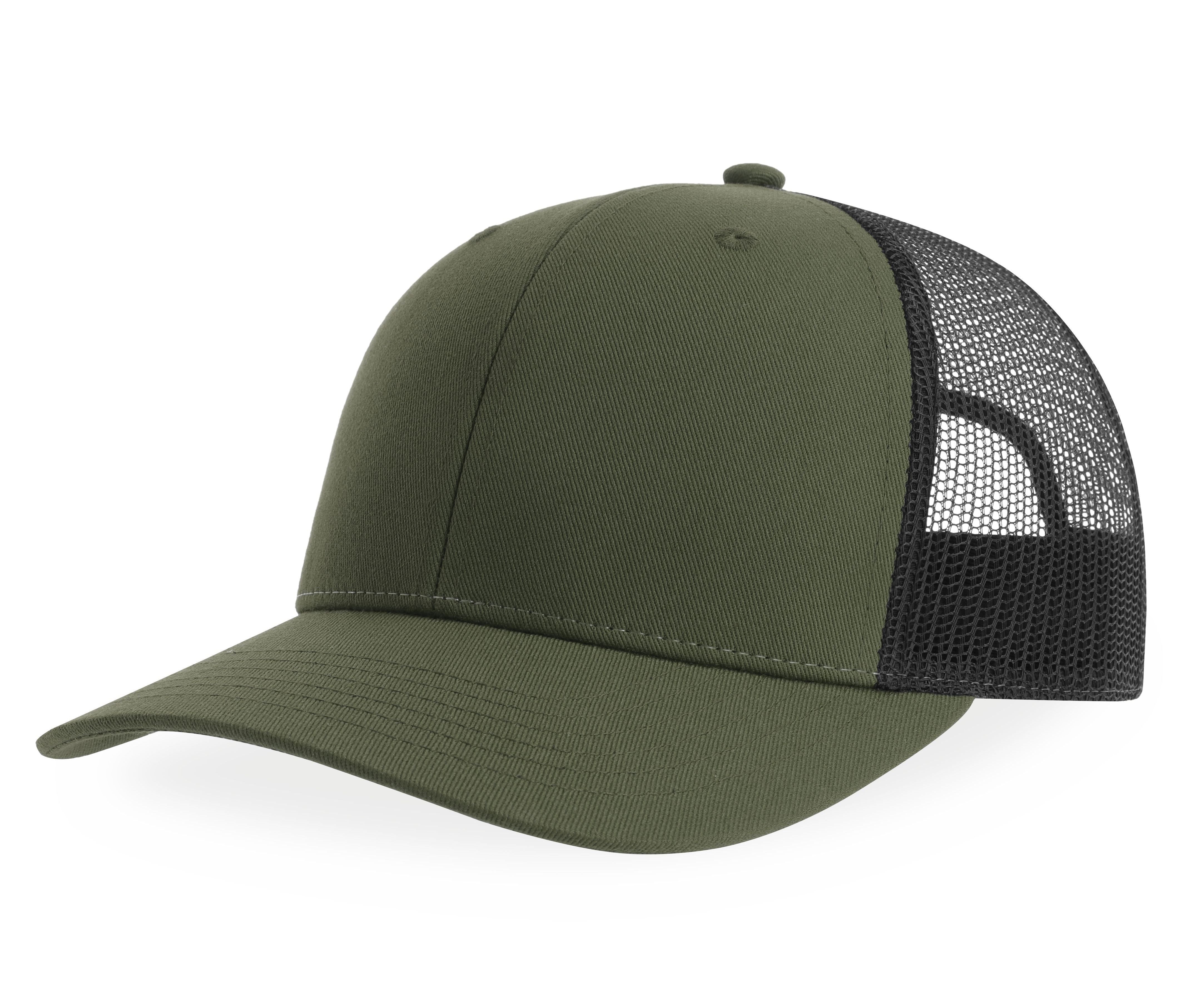 Casquette Trucker 6 Pans - Olive / Black