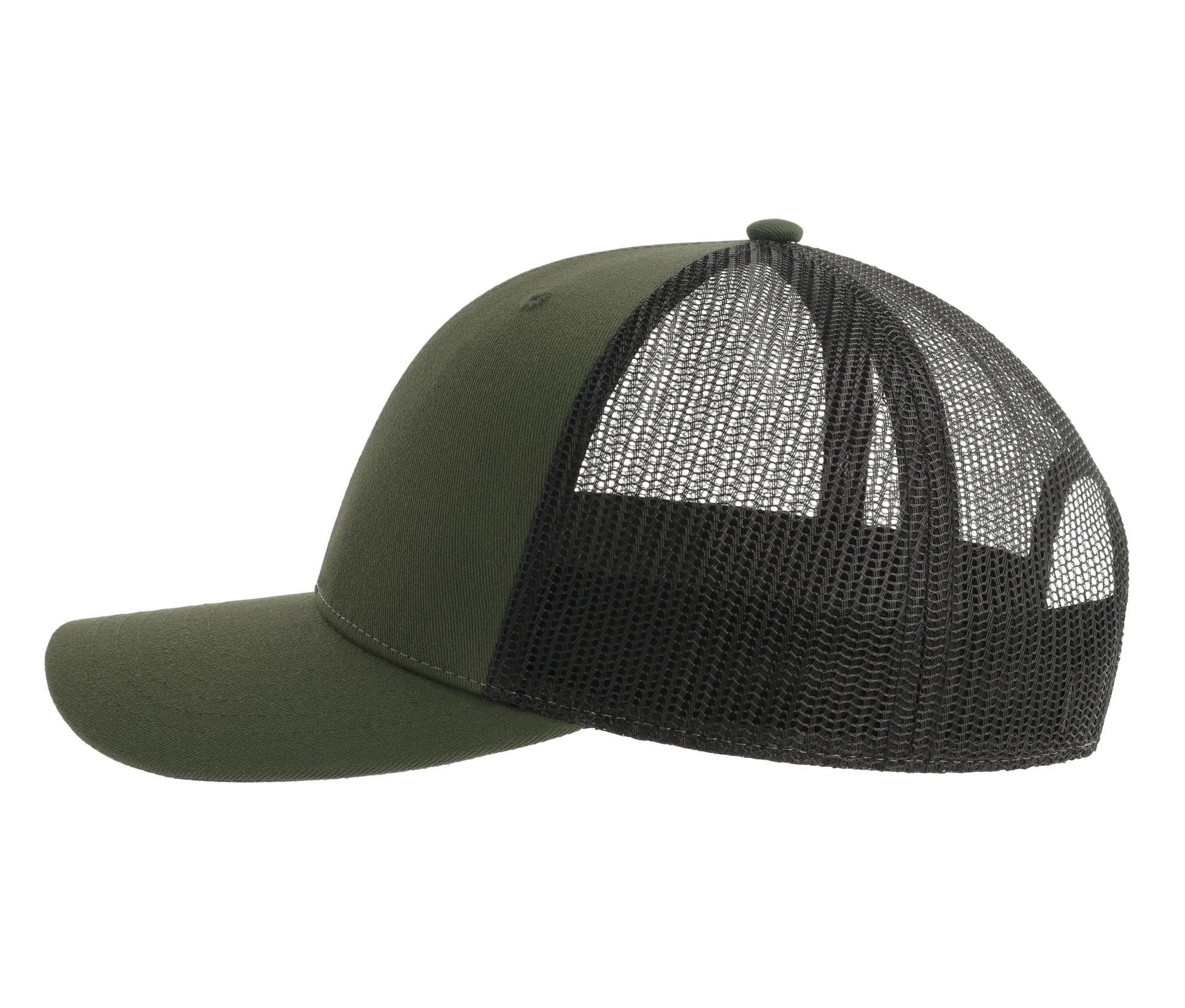 Casquette Trucker 6 Pans - Olive / Black