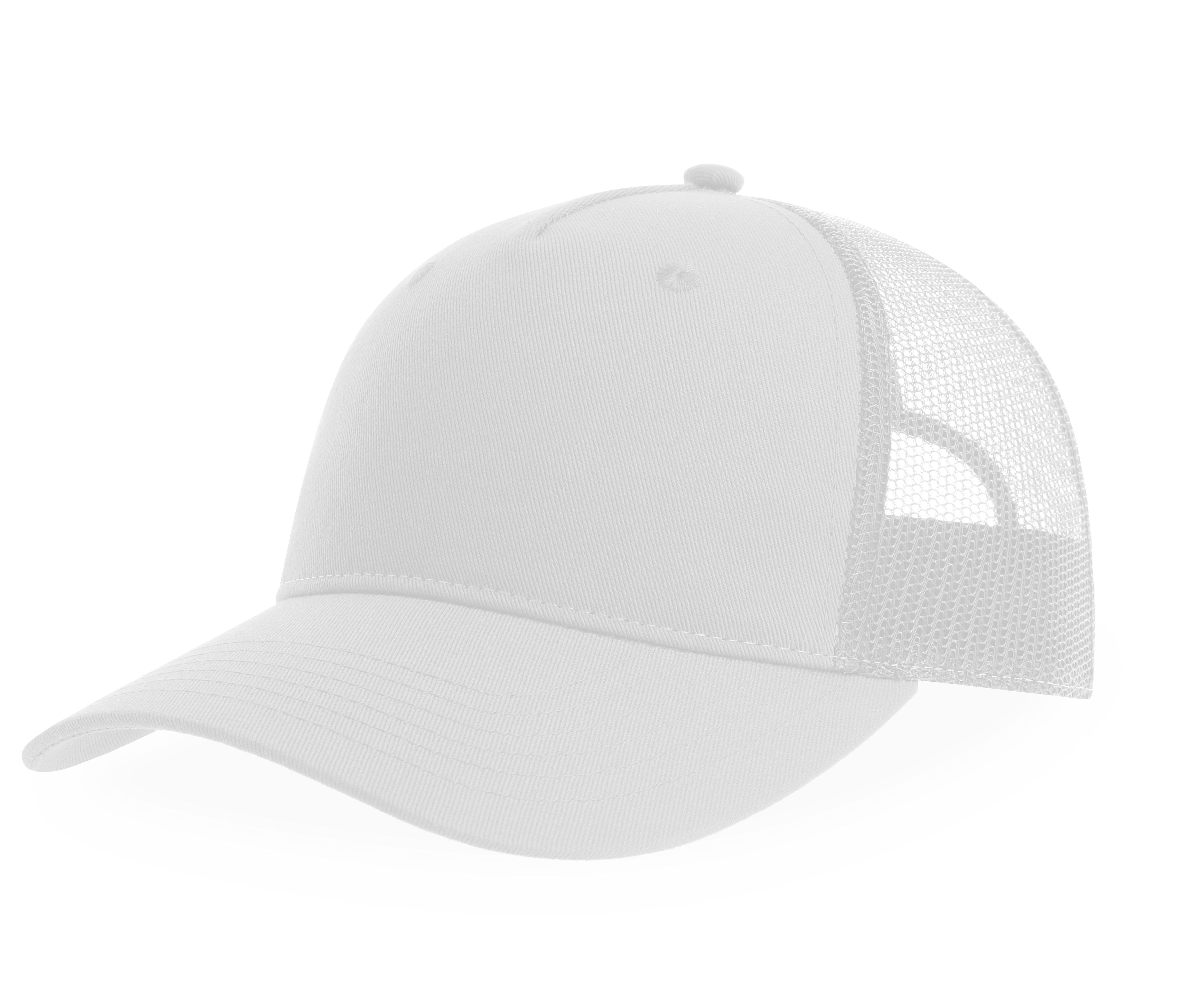 Casquette Trucker 5 Pans - White / White
