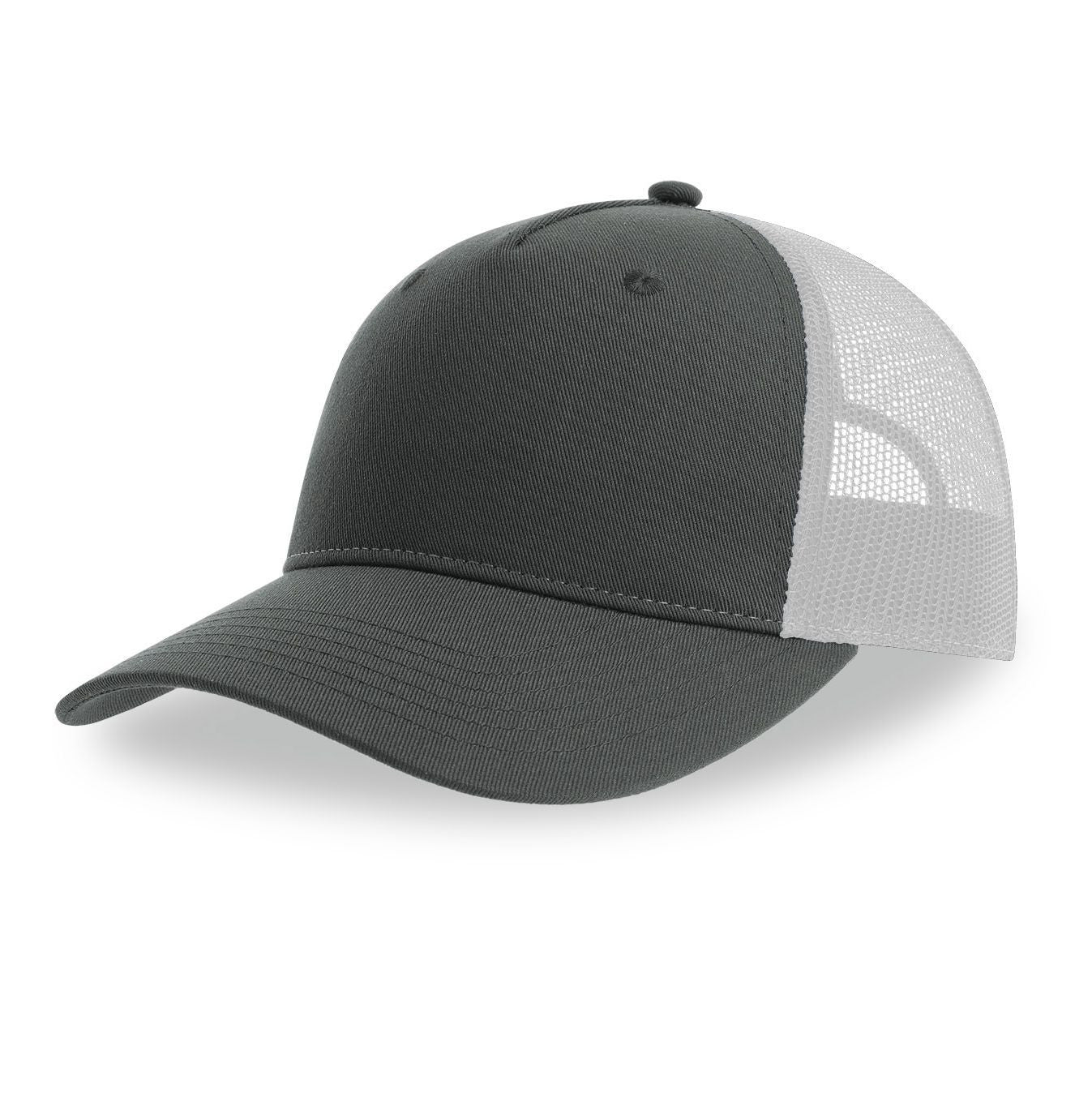 Casquette Trucker 5 Pans - Dark Grey / White
