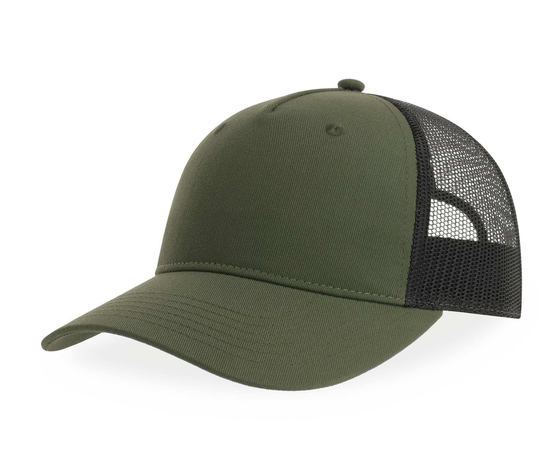 Casquette Trucker 5 Pans - Olive / Black