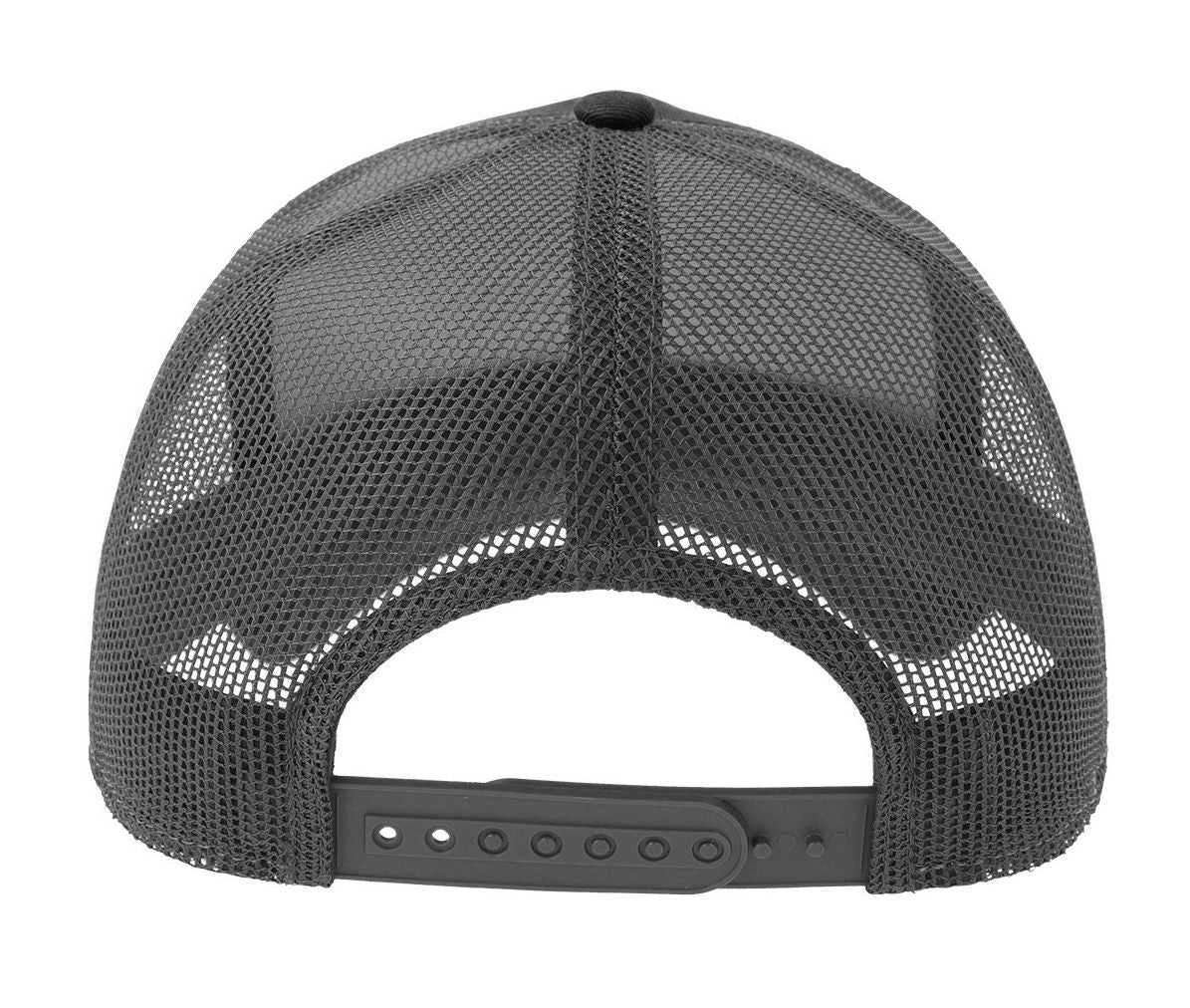 Casquette 5 Pans Style Trucker en Coton - Black/dark Grey
