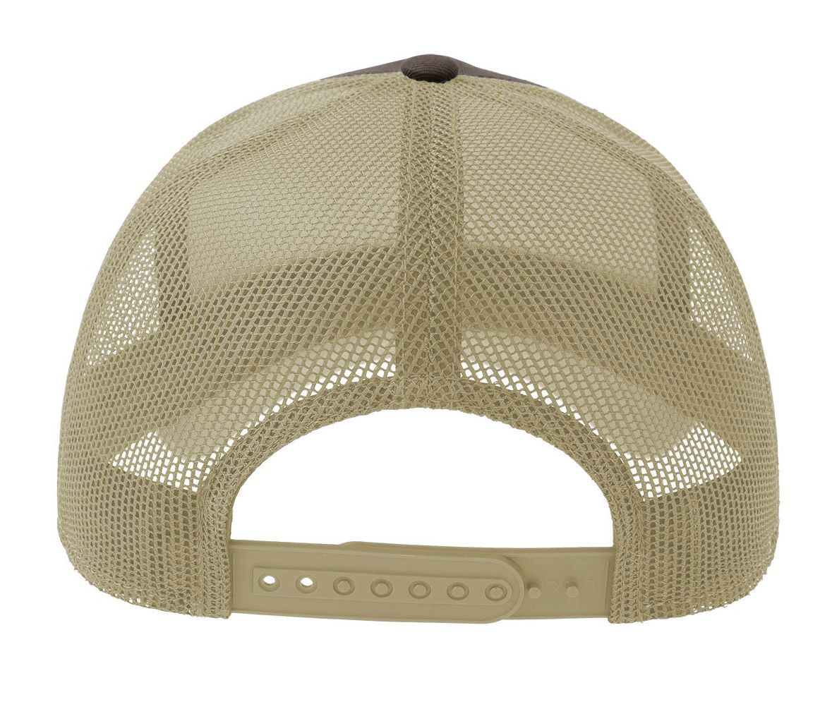 Casquette 5 Pans Style Trucker en Coton - Brown/stone