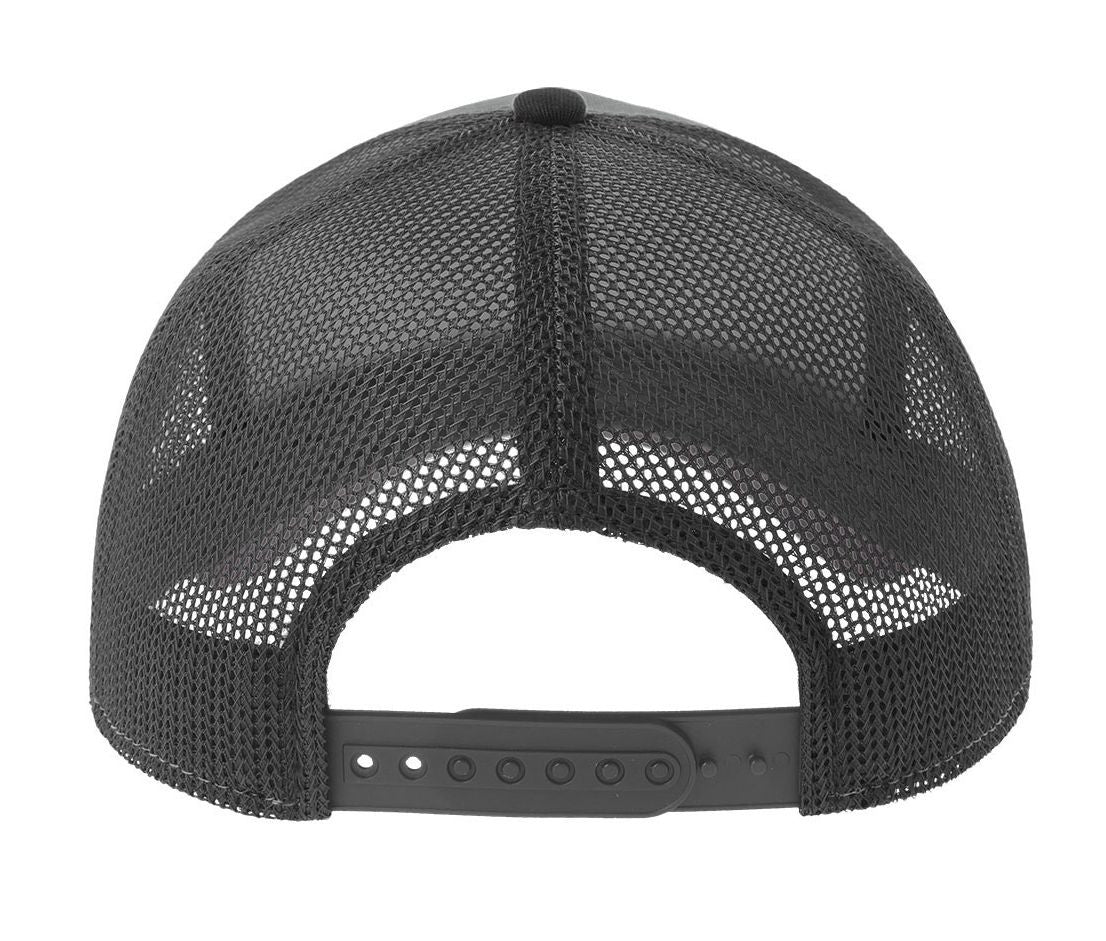 Casquette 5 Pans Style Trucker en Coton - Light Grey/dark Grey/black