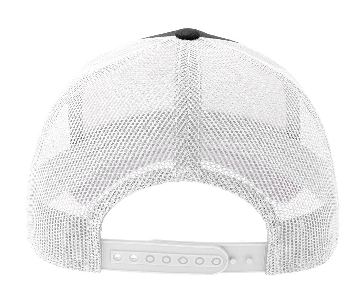 Casquette 5 Pans Style Trucker en Coton - Black/white