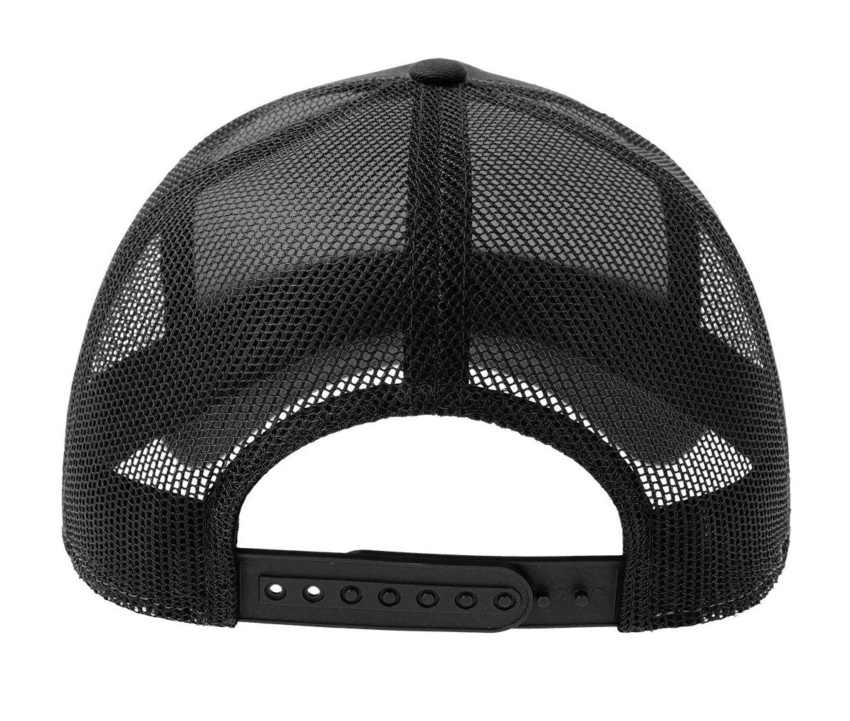 Casquette 5 Pans Style Trucker en Coton - Dark Grey/black