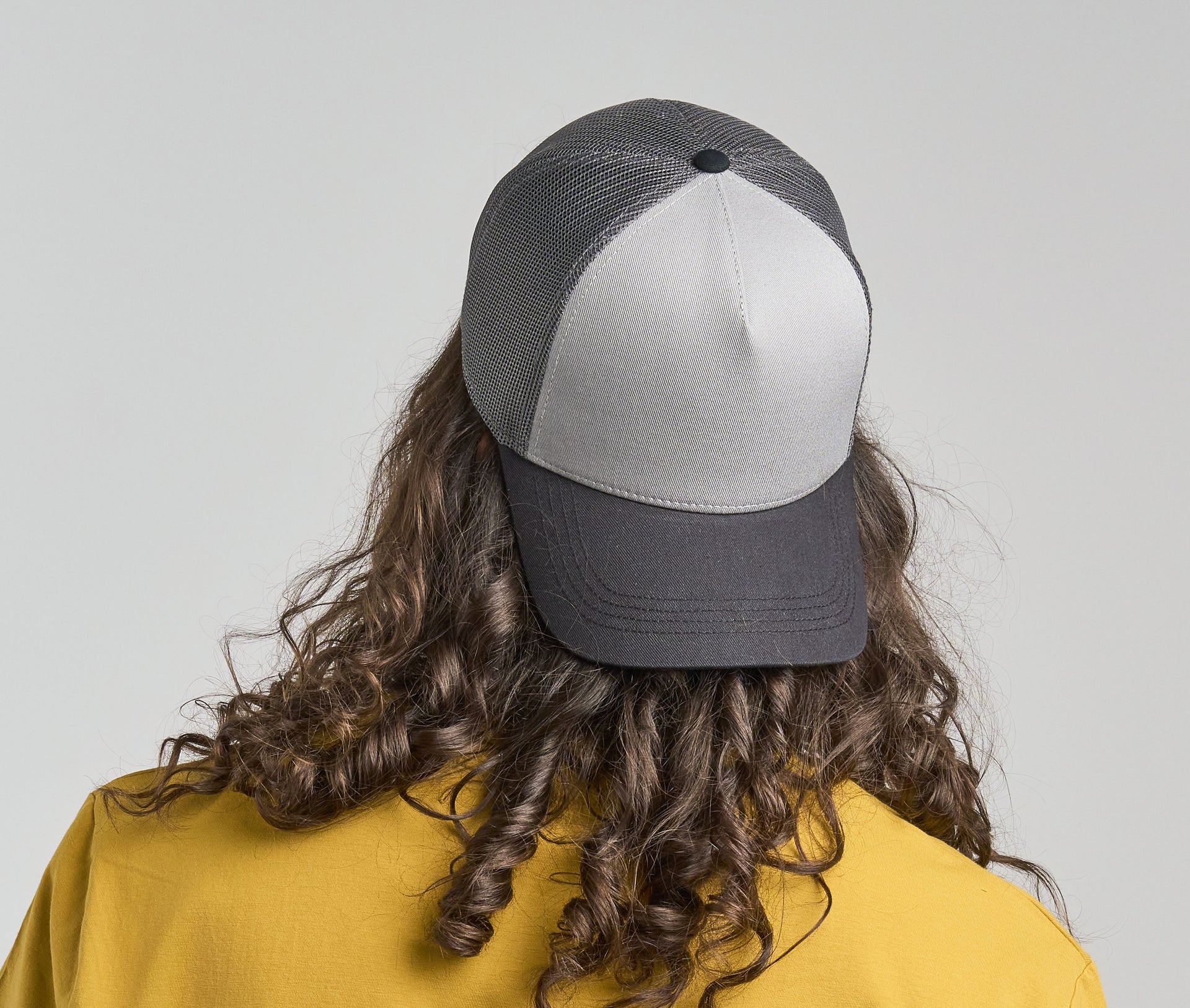Casquette 5 pans style trucker en coton
