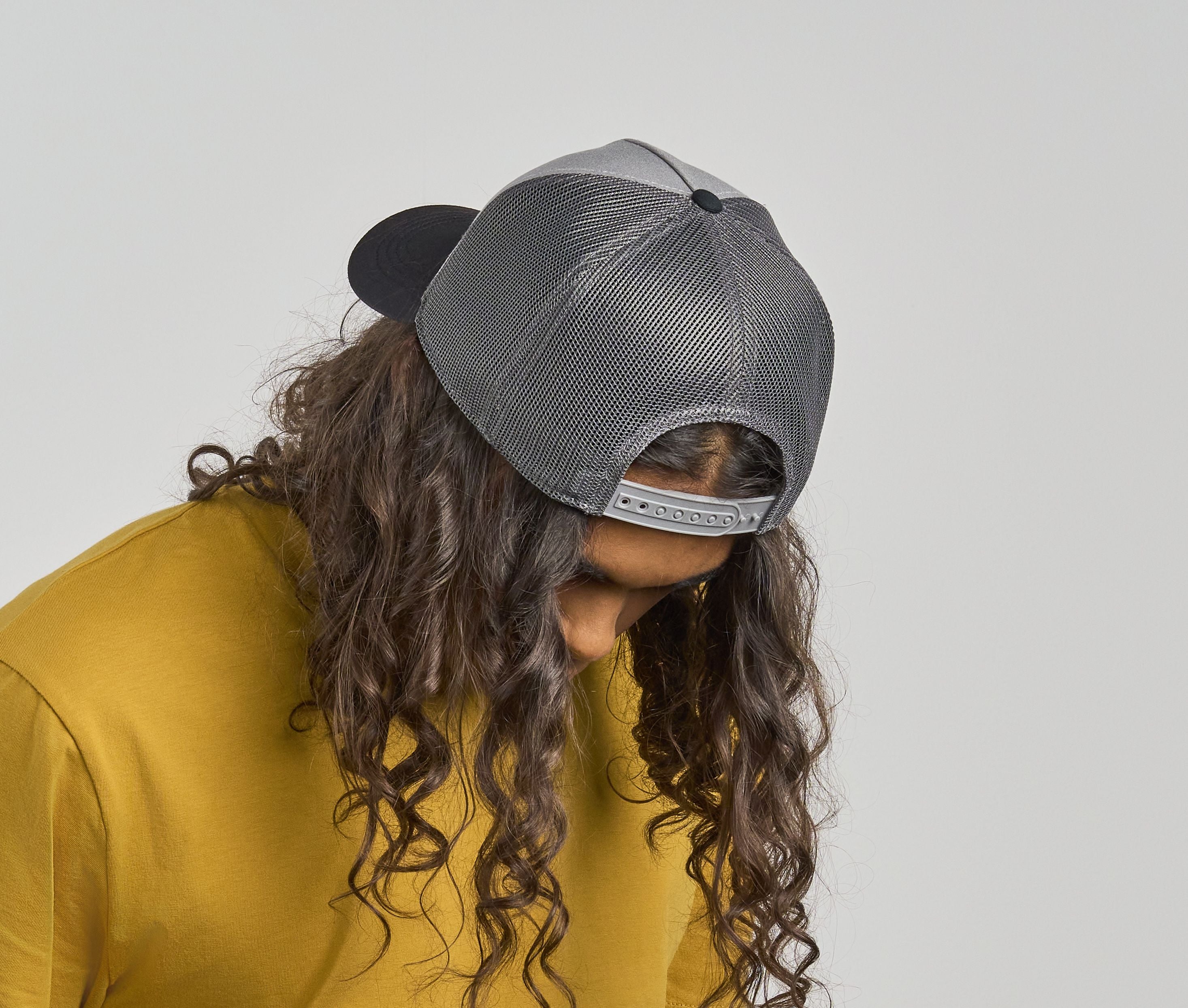 Casquette 5 pans style trucker en coton