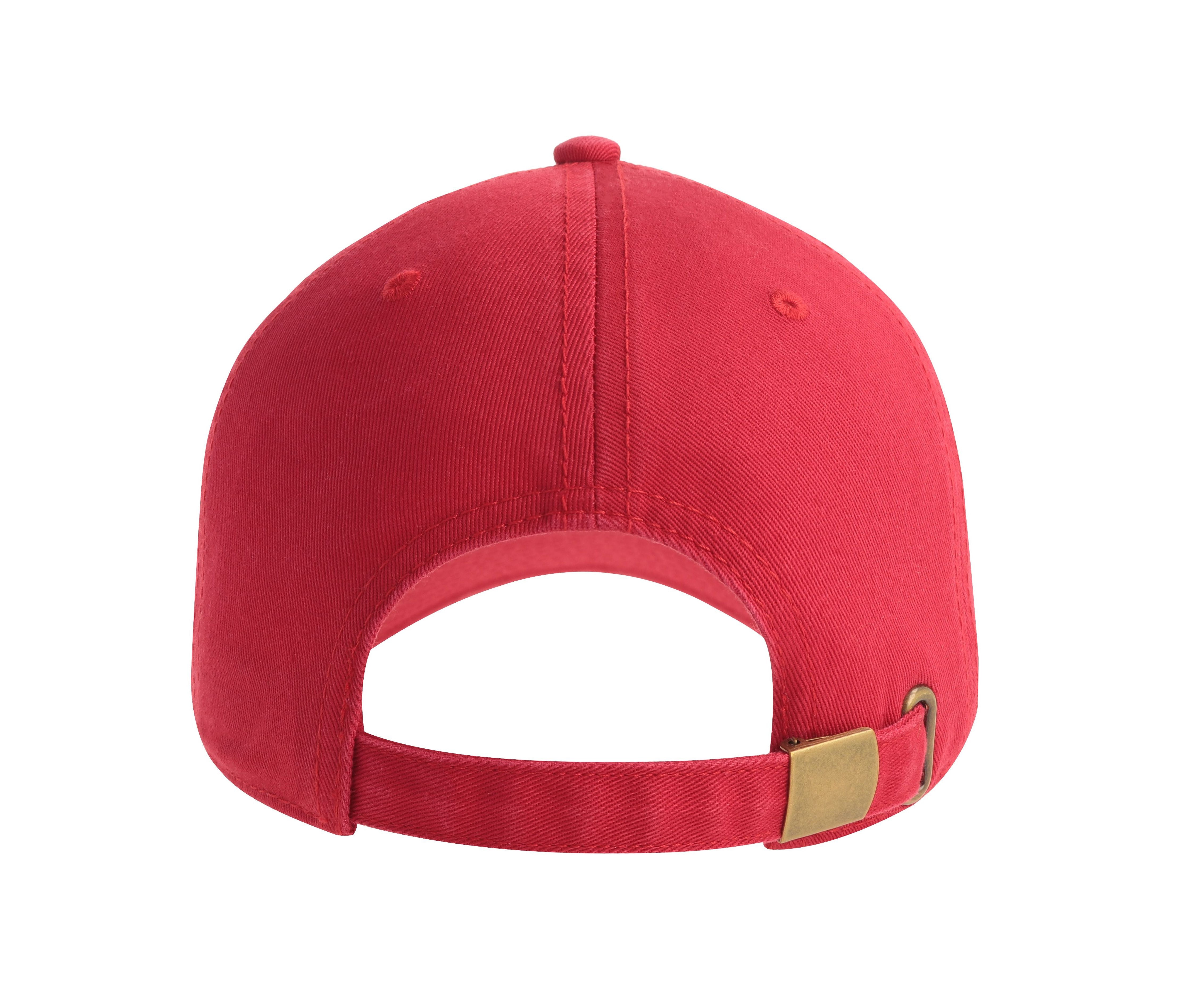 Casquette 6 Pans en Coton Bio - Red