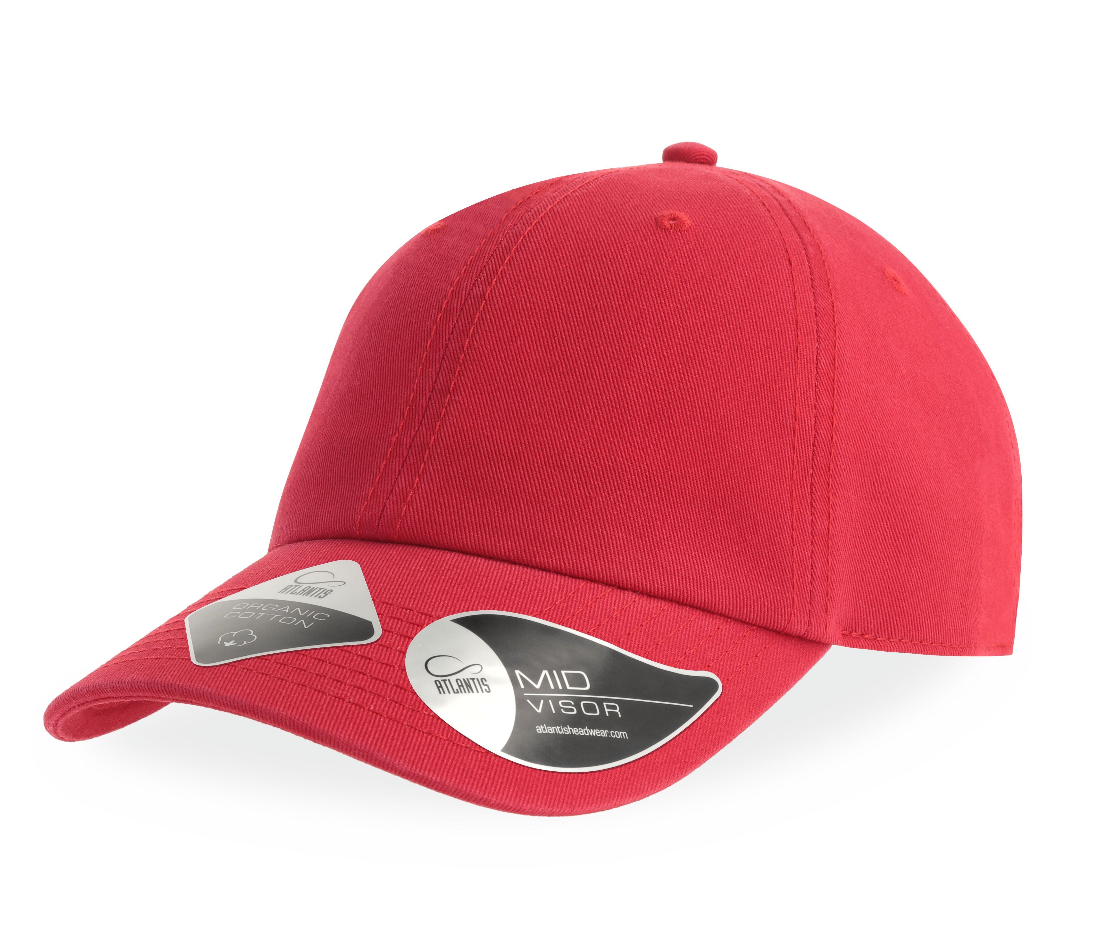 Casquette 6 Pans en Coton Bio - Red