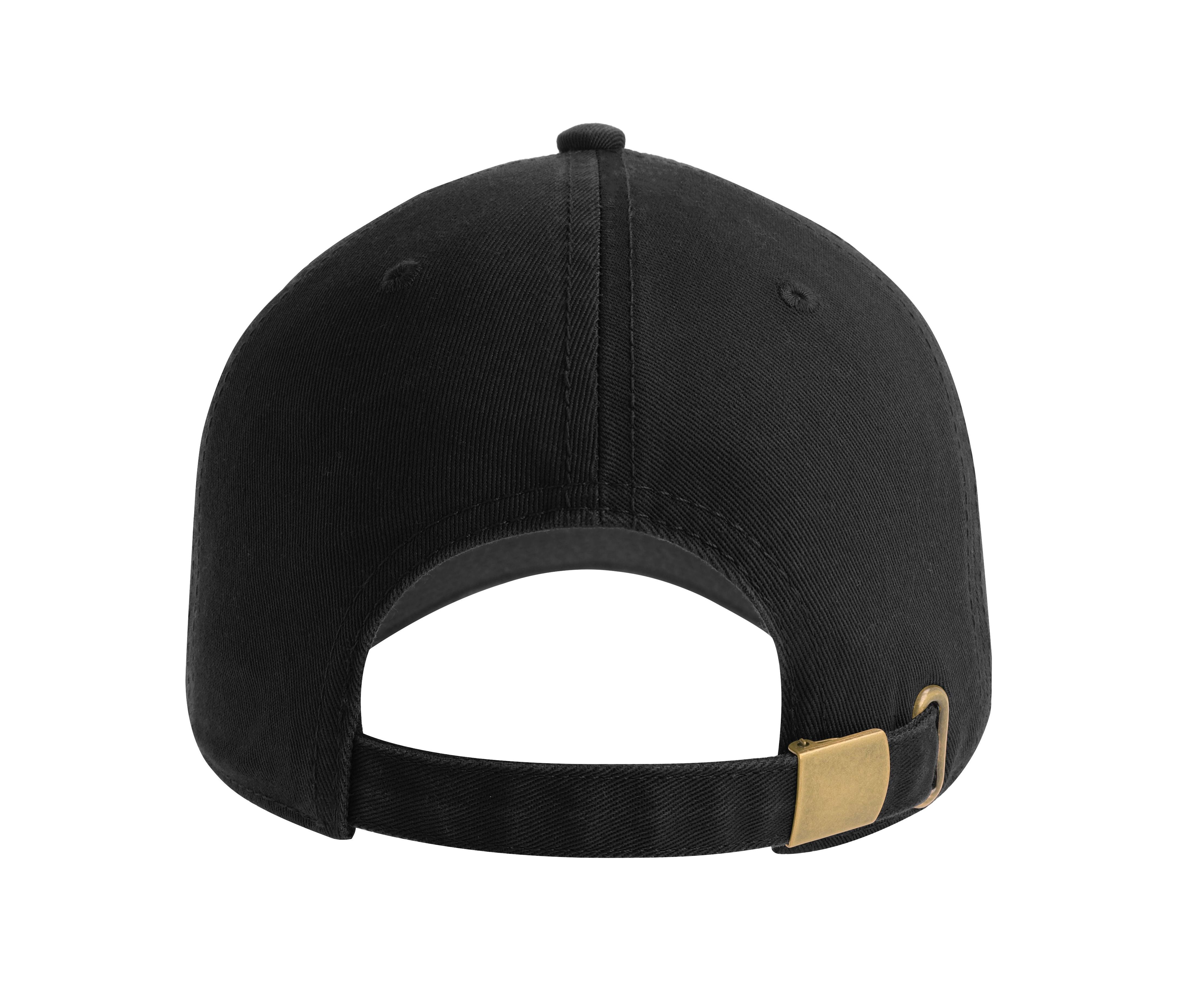 Casquette 6 Pans en Coton Bio - Black