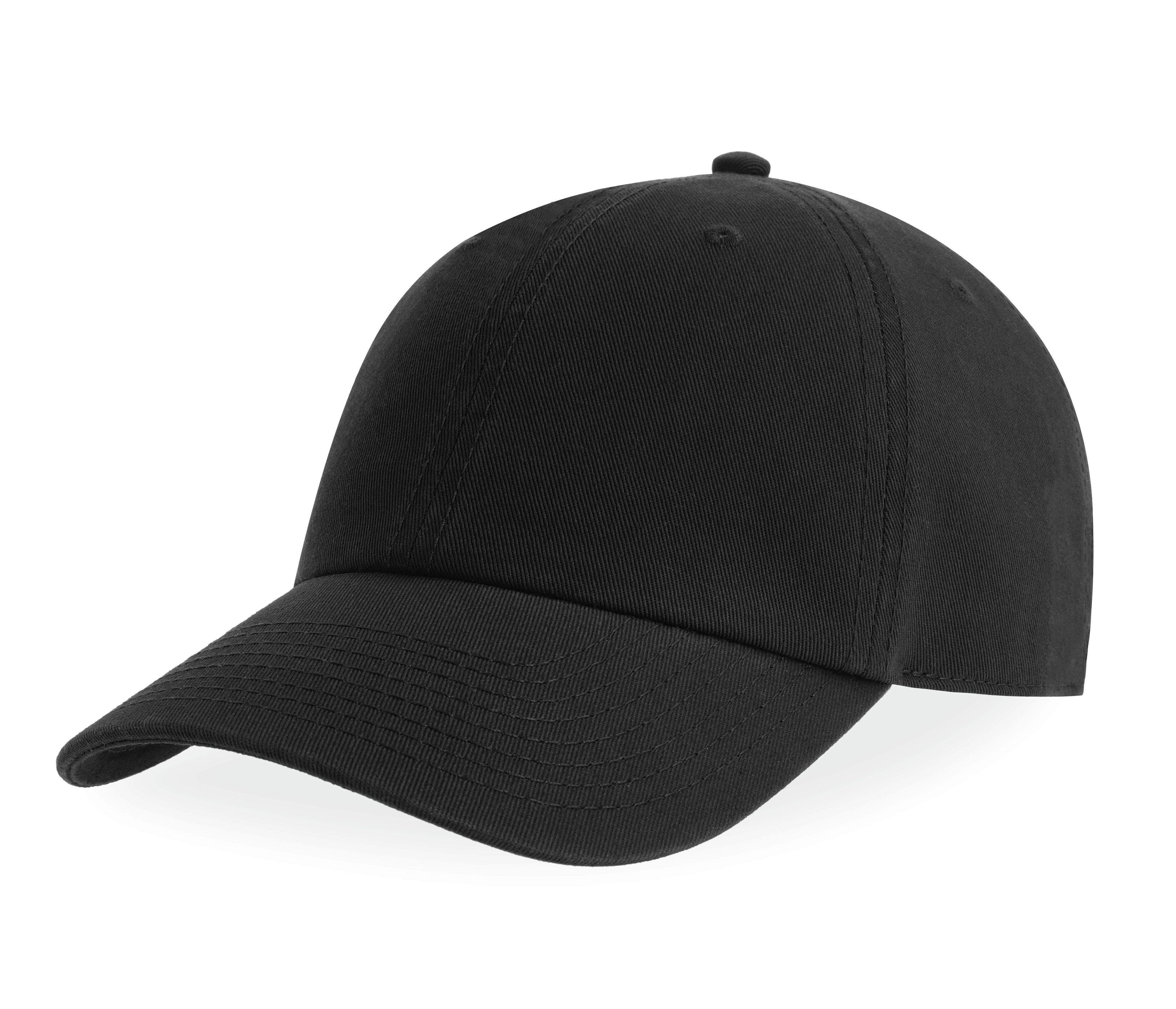 Casquette 6 Pans en Coton Bio - Black