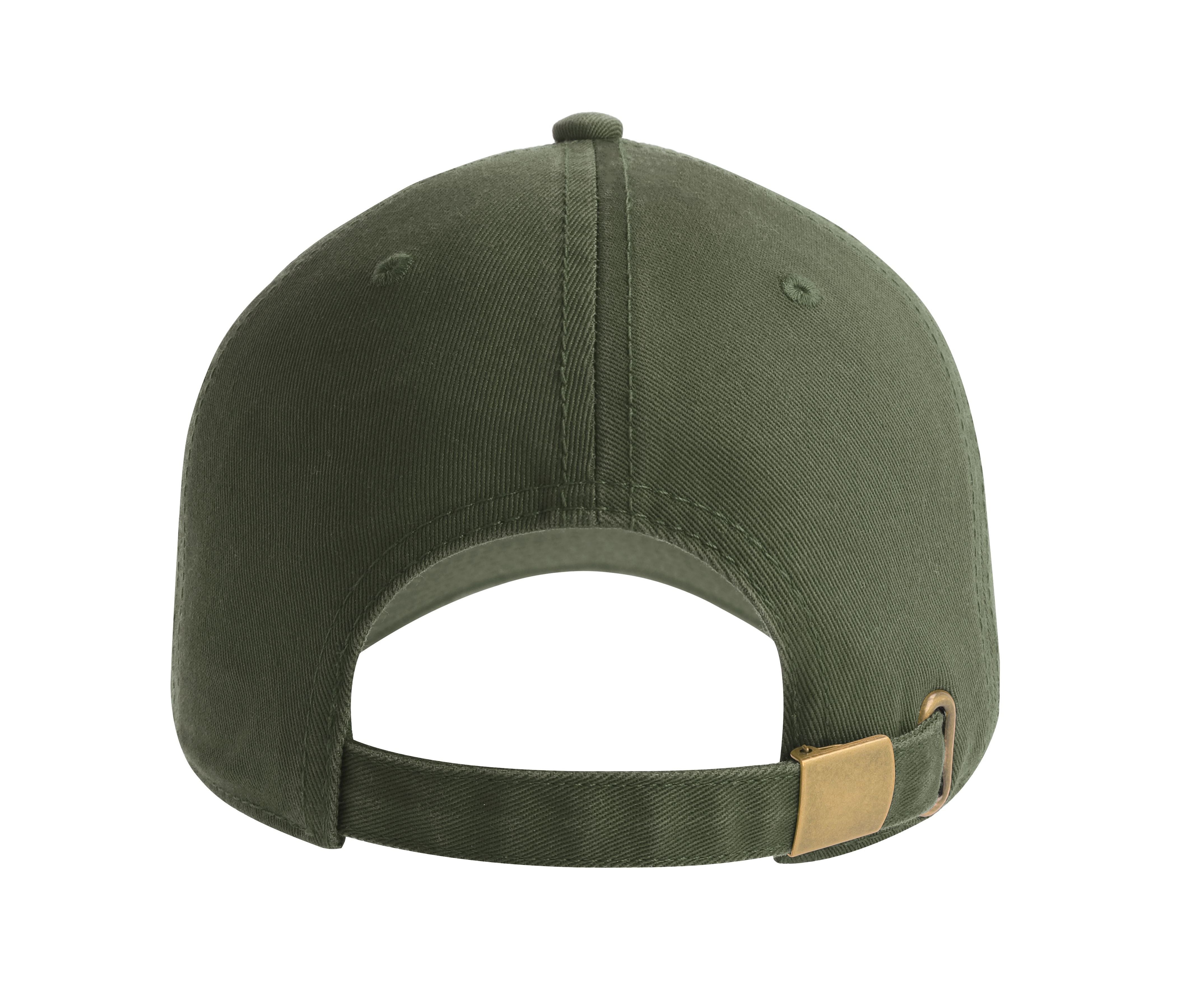 Casquette 6 Pans en Coton Bio - Olive