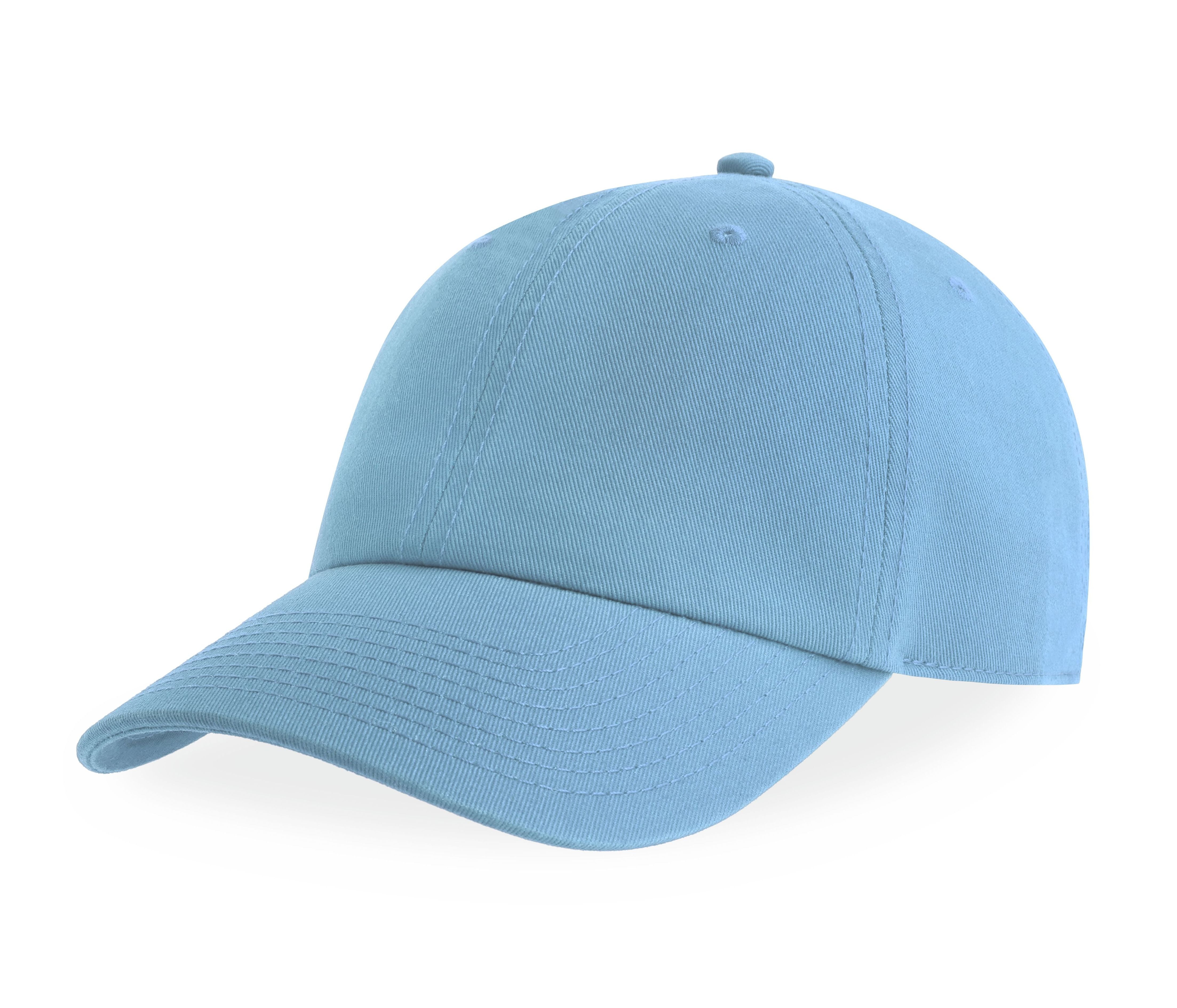 Casquette 6 Pans en Coton Bio - Columbia Blue