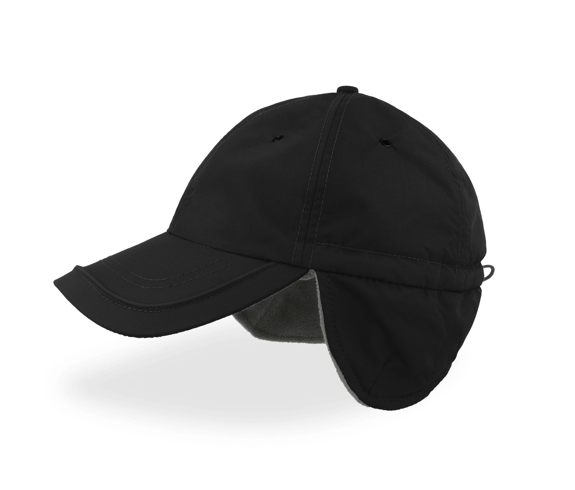 Casquette Hiver en Nylon et Polyester Recyclés - Black